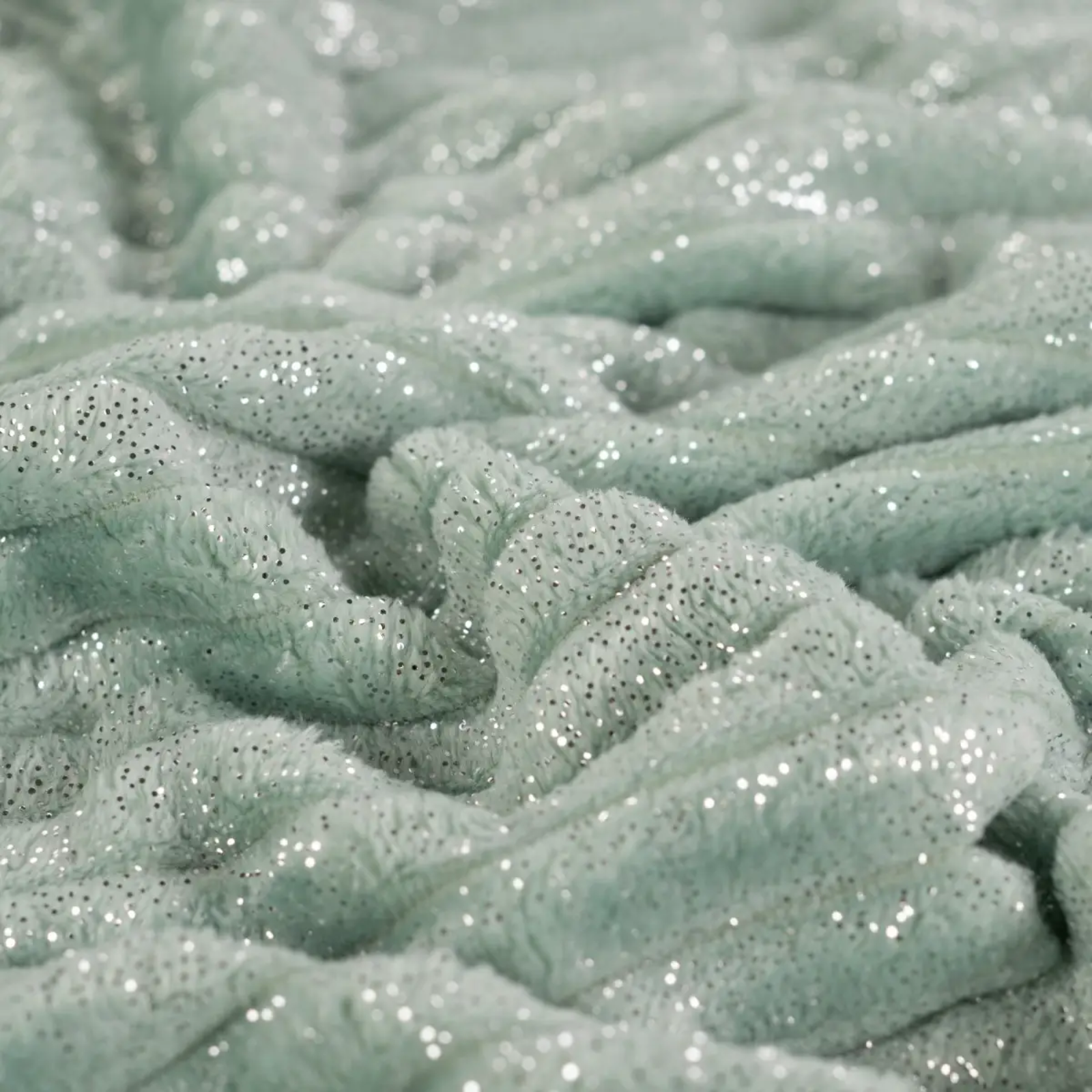 Glitzer Cuddle Binky Stoff - super weicher Wellnessfleece