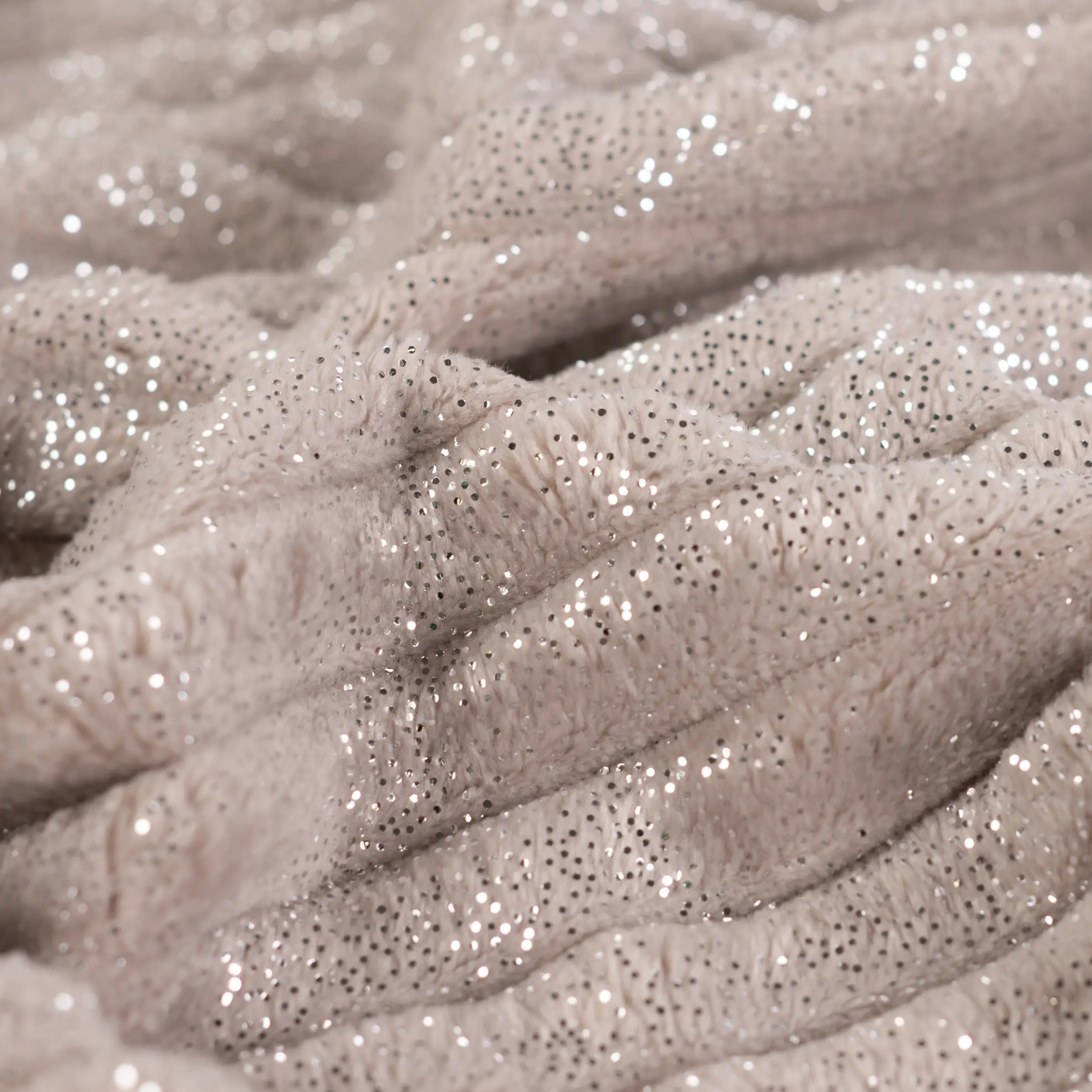 Glitzer Cuddle Binky Stoff - super weicher Wellnessfleece