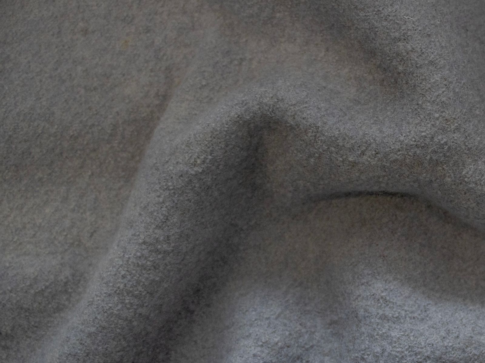 Wollwalk Stoff Naomi gekochte Wolle - uni