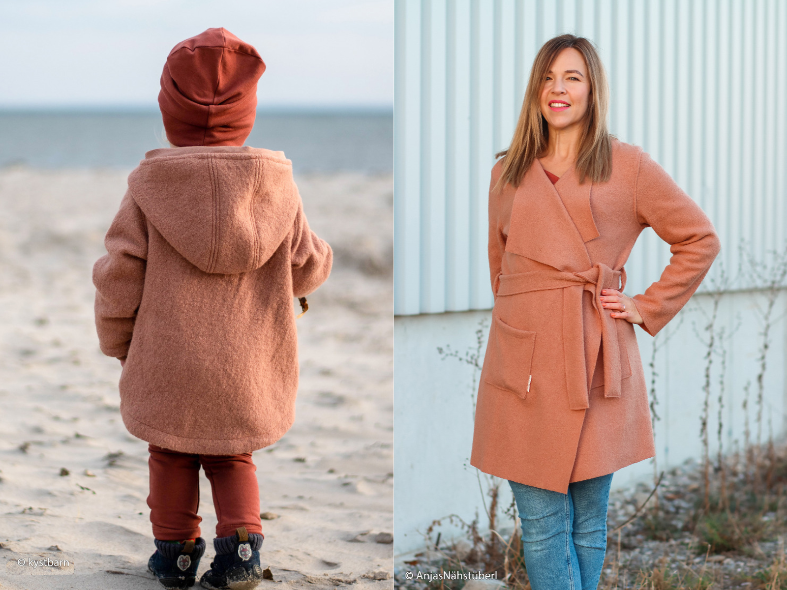 Wollwalk Stoff Naomi gekochte Wolle - uni