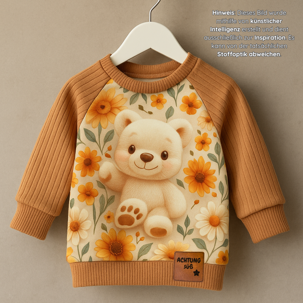 Jersey Stoffpaket + Label- süße Bären