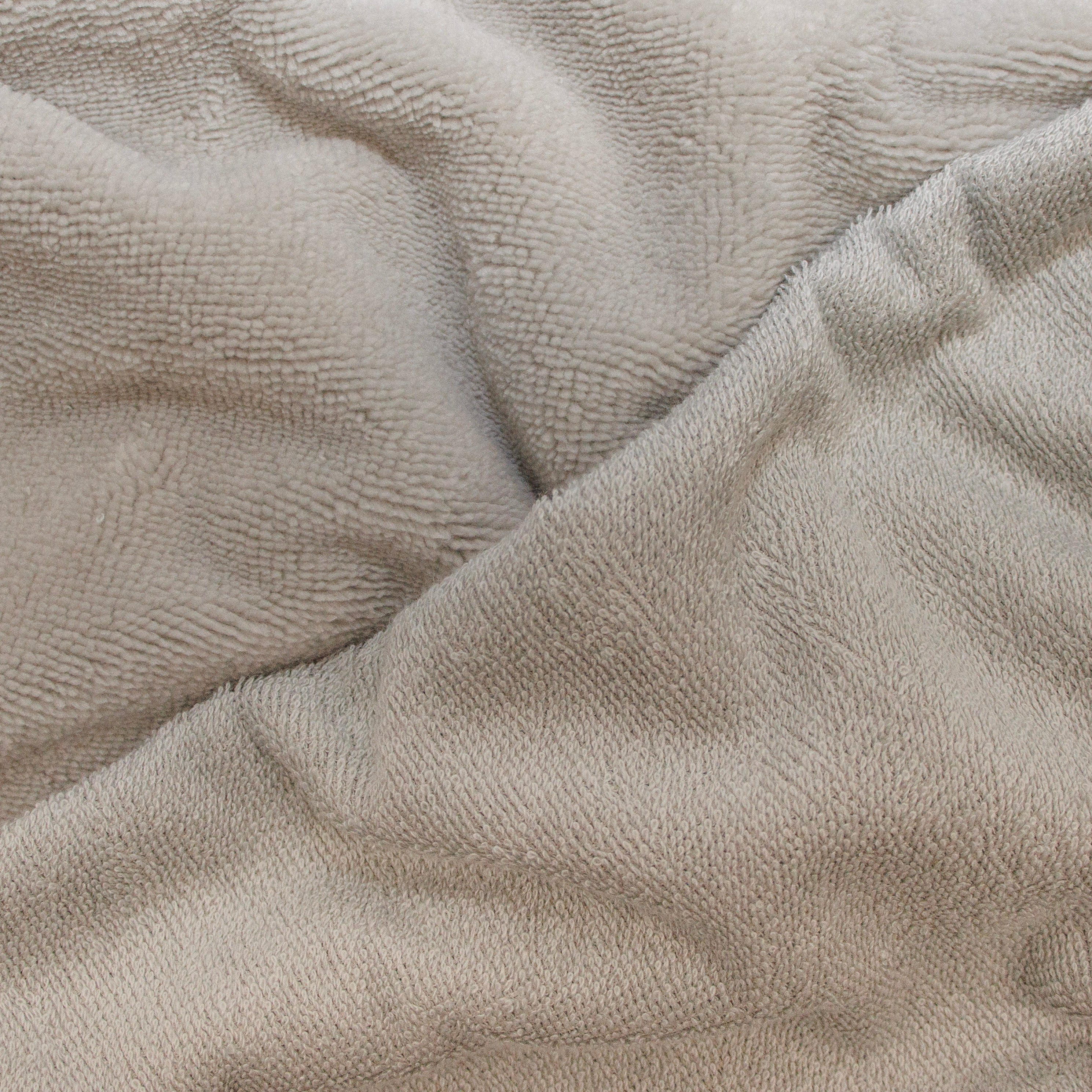 Französischer Doubleface Bambus Frottee Fleece - uni