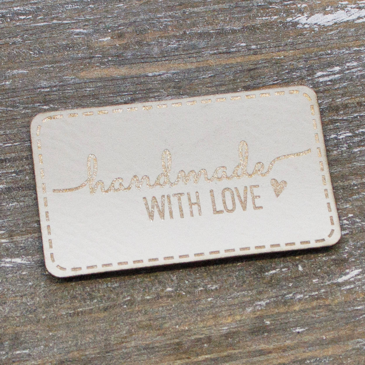 Label Kunstleder KDS - Handmade with Love