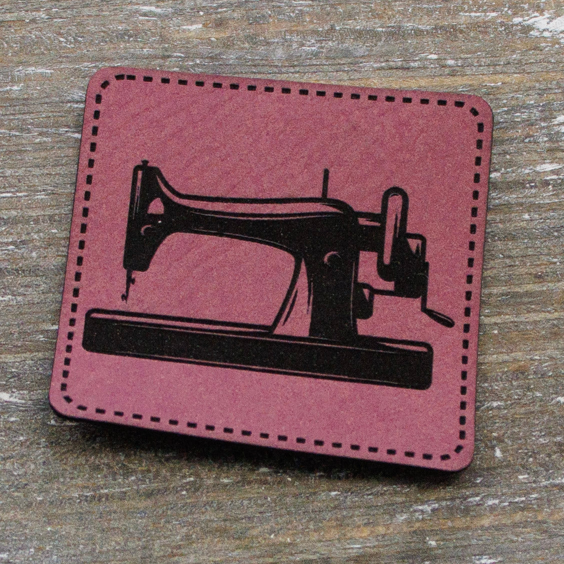 Label Kunstleder KDS - Nähmaschine