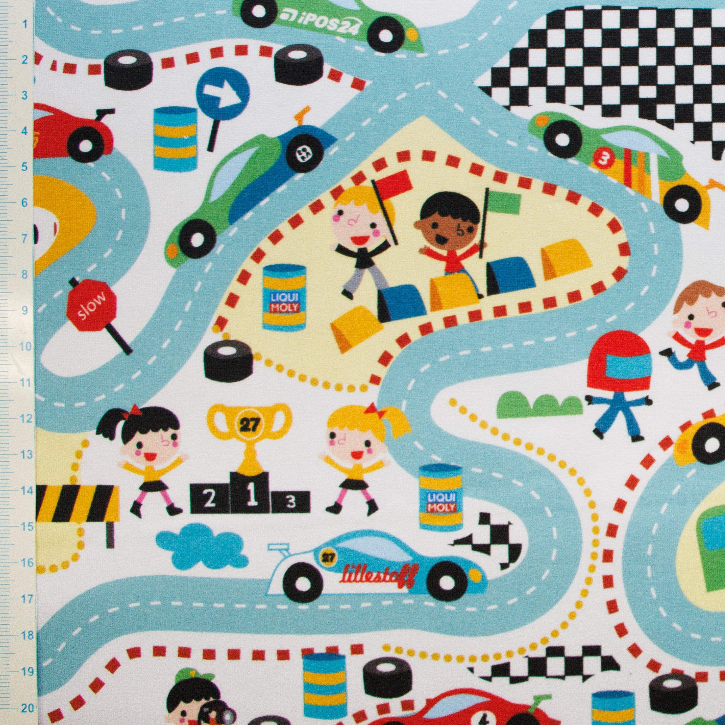 Bio Jersey Lillestoff - Racing Team - weiß