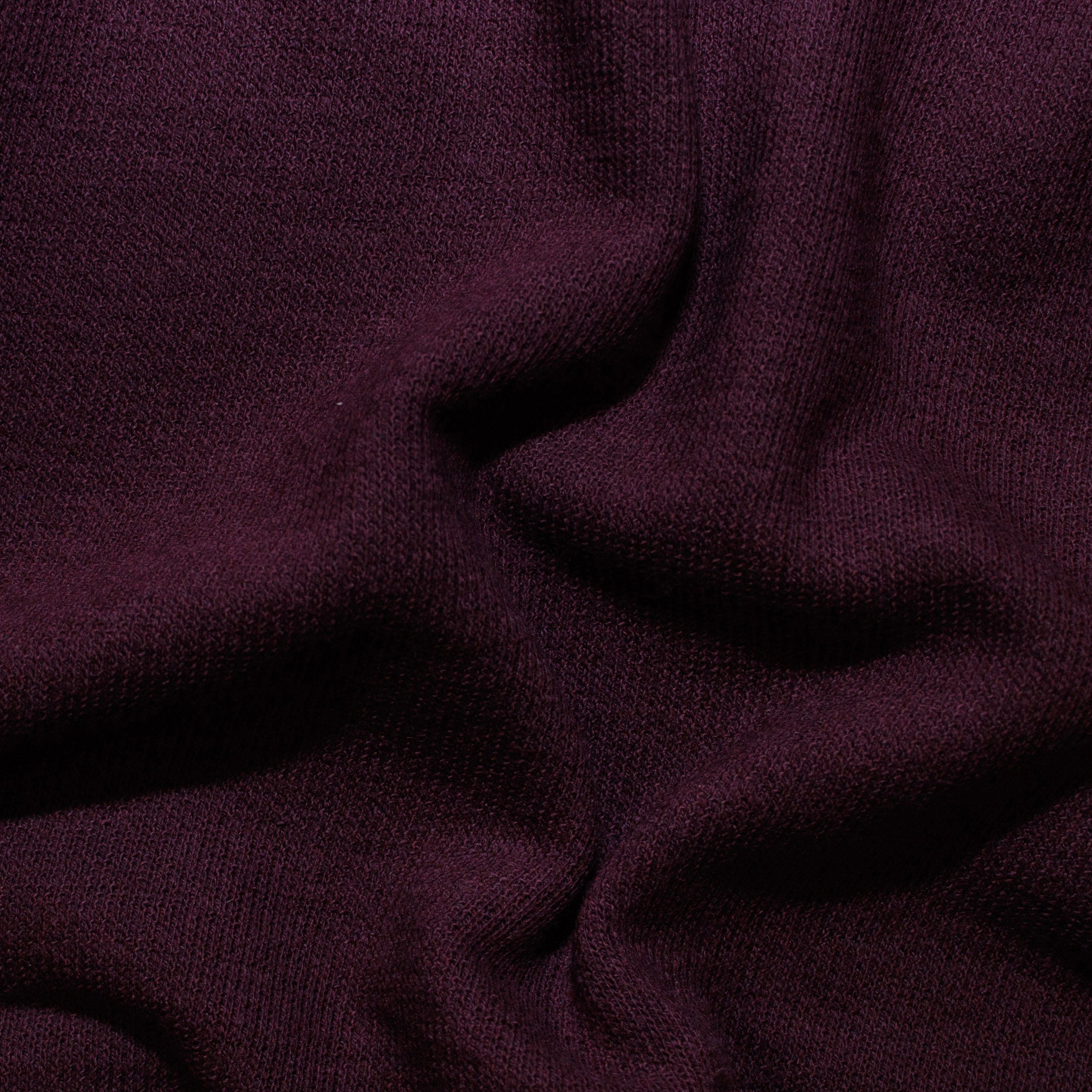 Bio Jacquardsweat Lillestoff - uni - aubergine