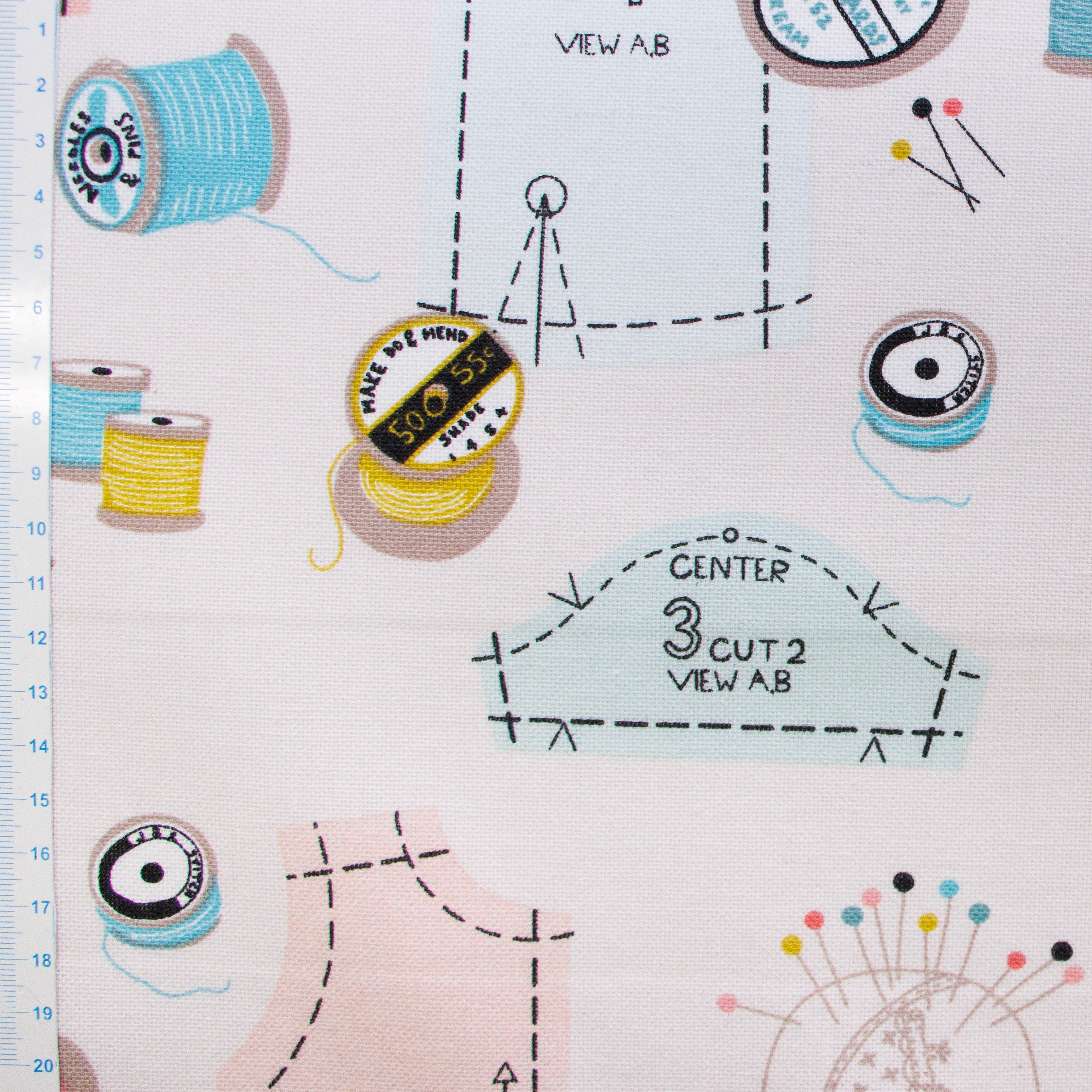 Dekostoff Half-Panama - Nähzubehör - helles rosa