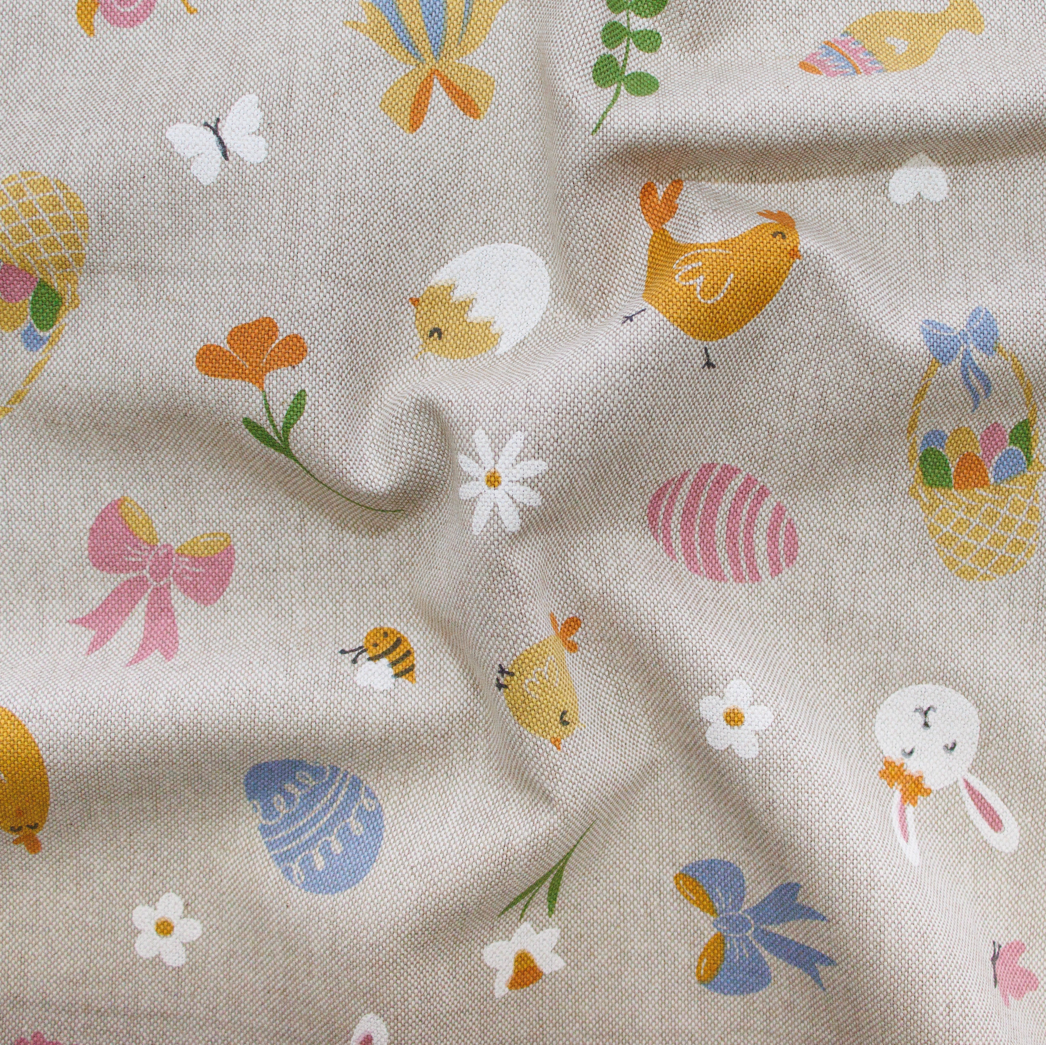 Dekostoff Half-Panama - Ostern - sand