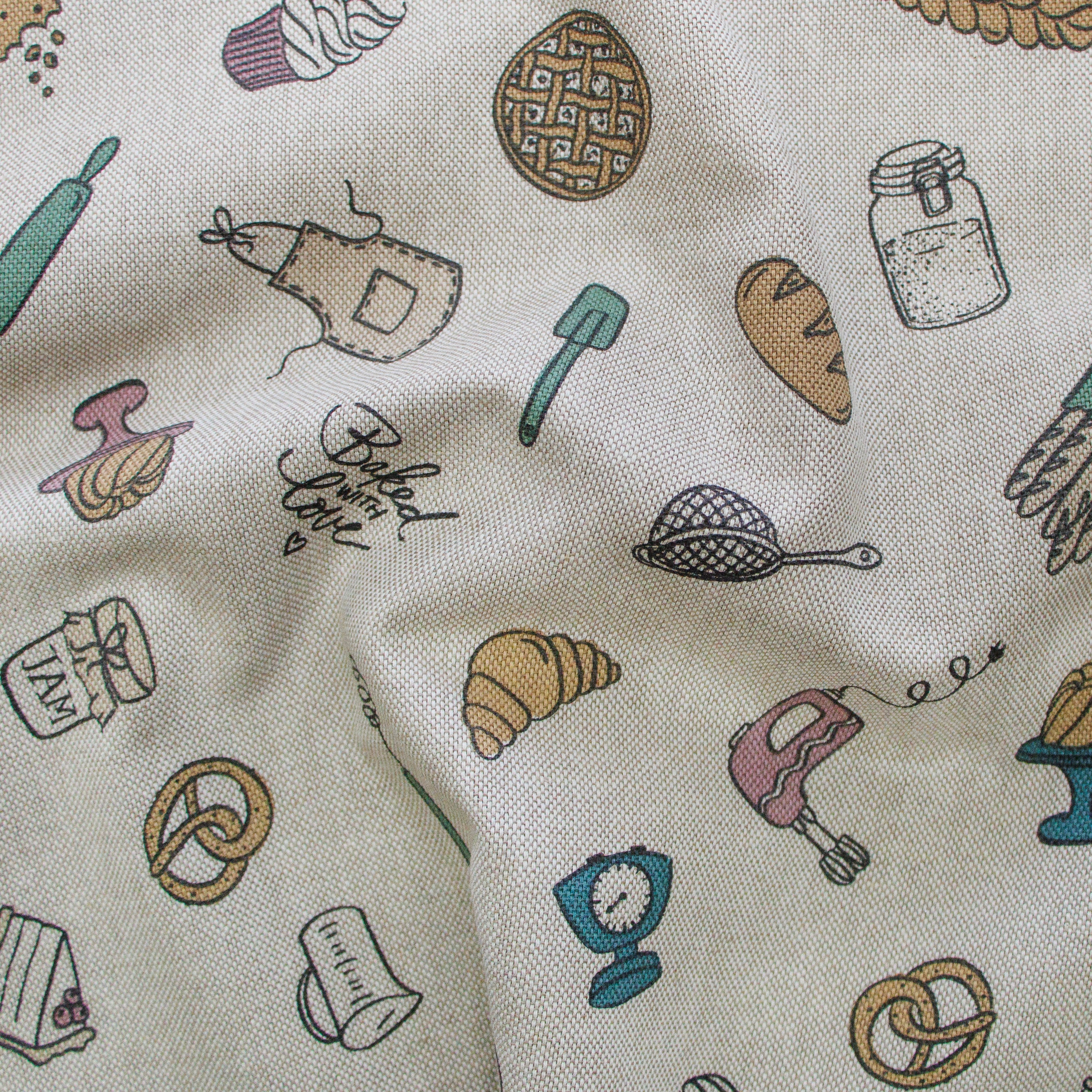 Dekostoff Half-Panama - Bäckerei - sand