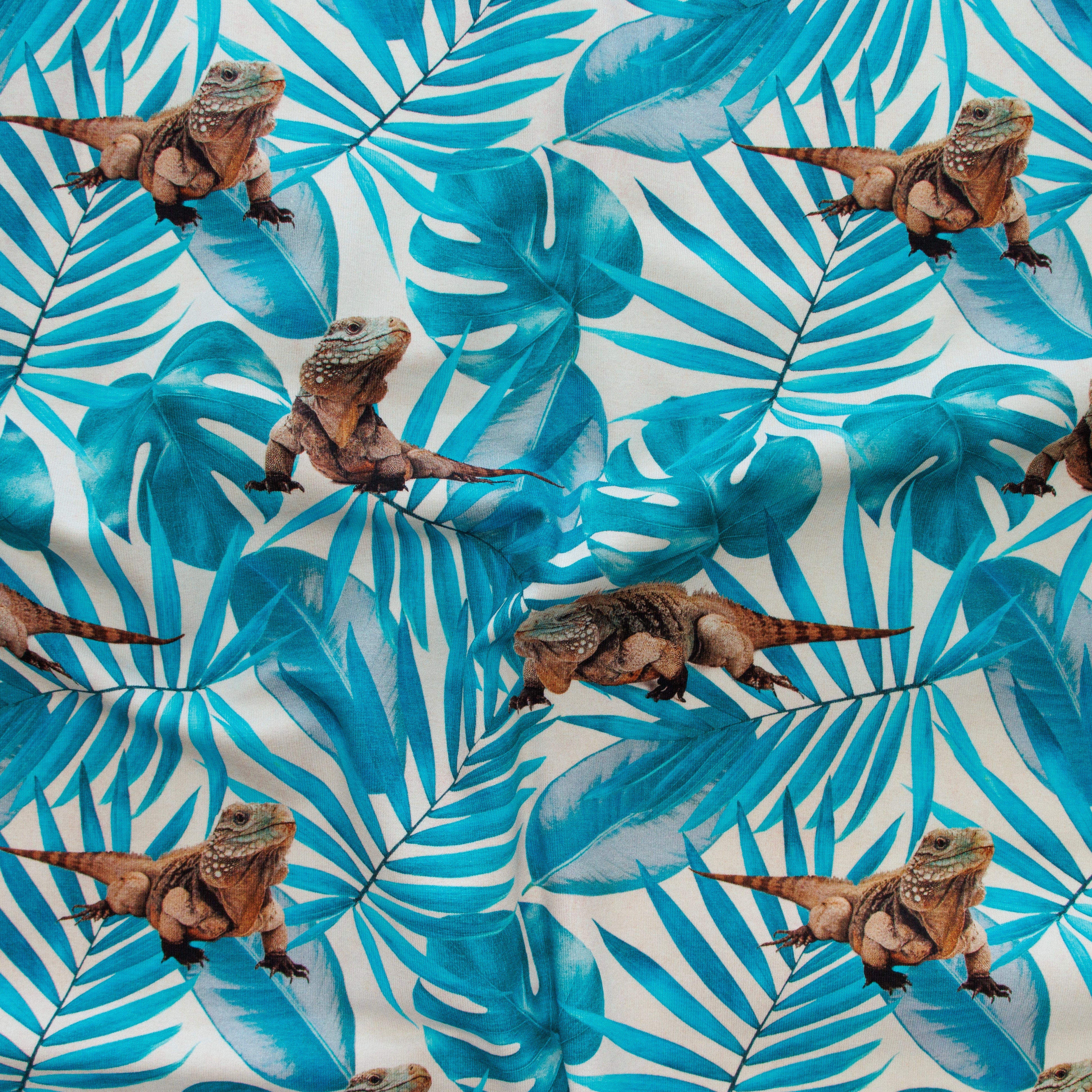 Sweat French Terry PANEL ca 60 cm x 145 cm - Echsen