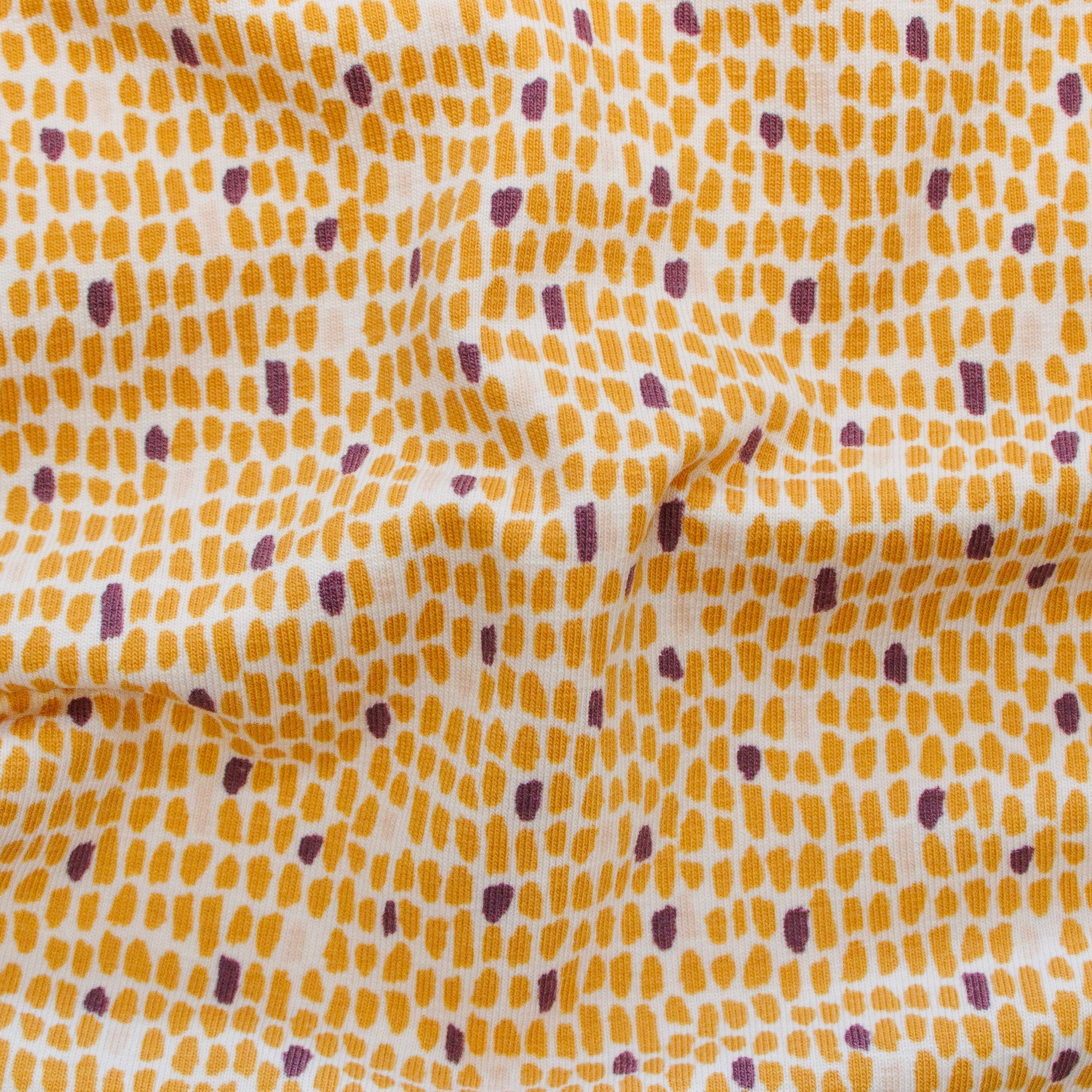 Jersey Baumwolle - Pünktchen - hellrosa - orange