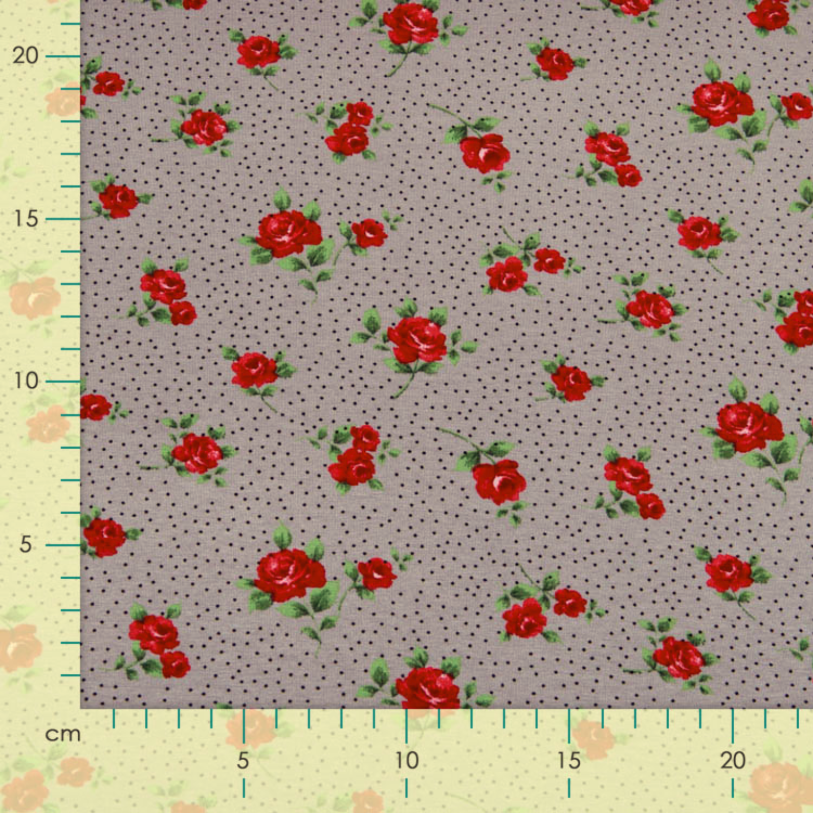 Jersey_Viskose_-_Rosen_auf_Punkten_-_beige