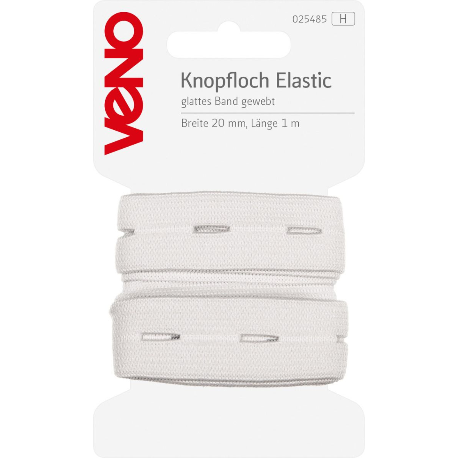 Knopfloch Elastic SB 20mm x 1m Coupon