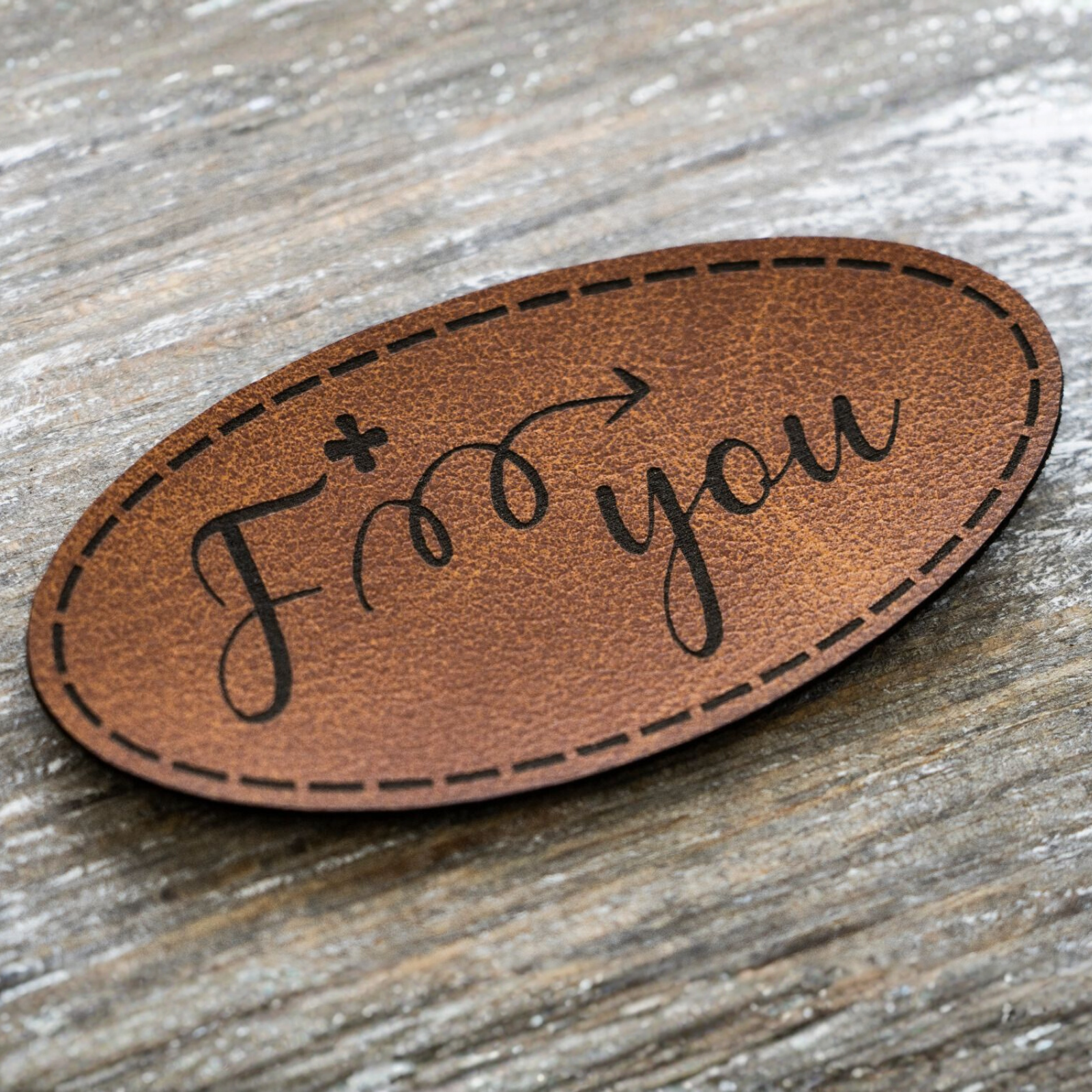 Label Kunstleder KDS - F*you