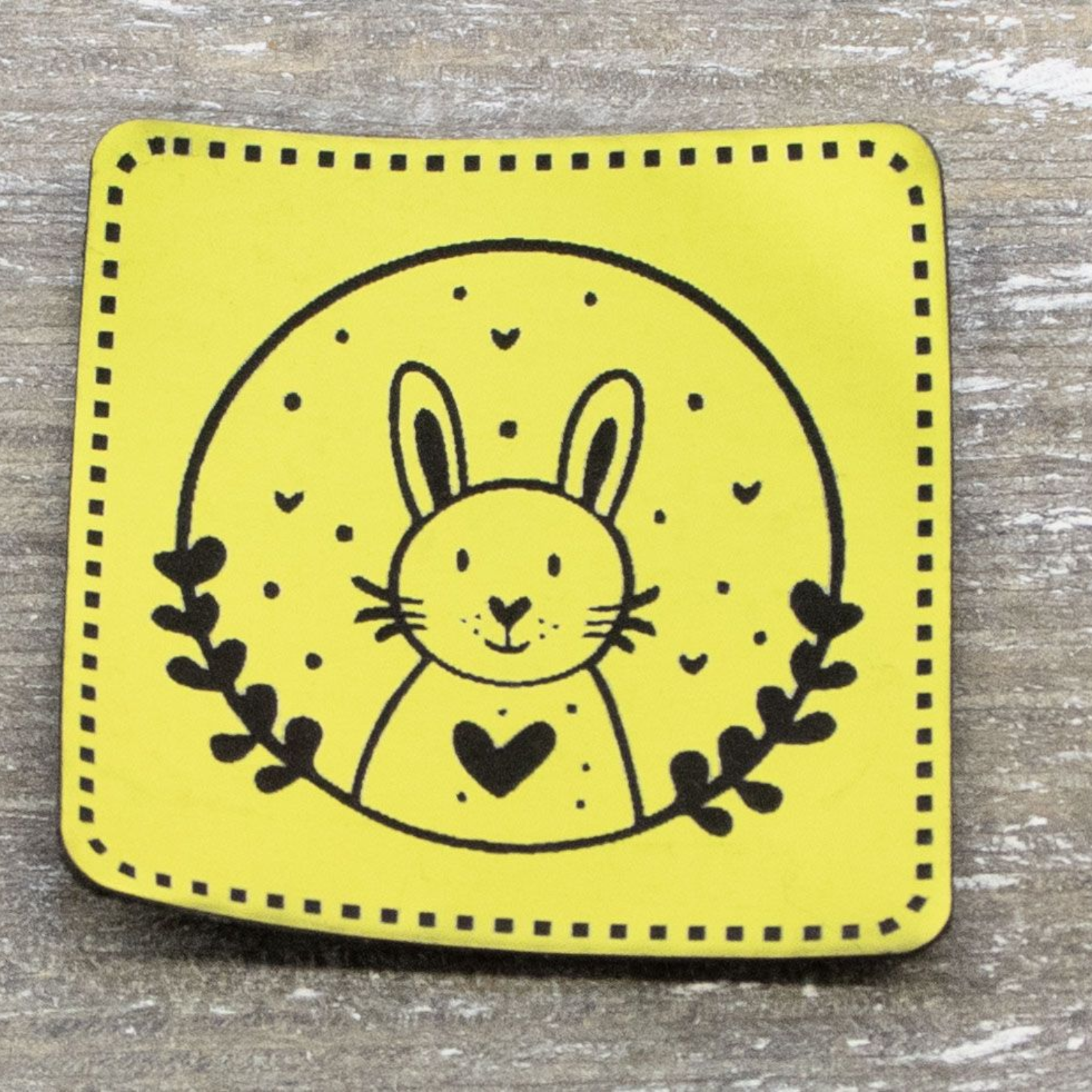 Label Kunstleder KDS - Hasen