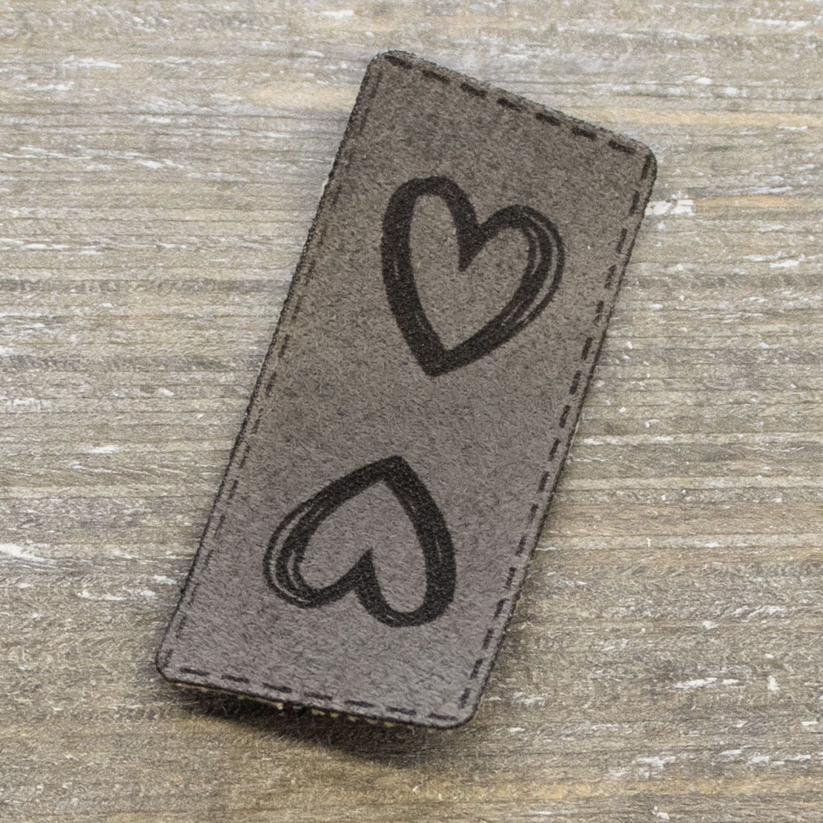 Label Kunstleder KDS - Herzen