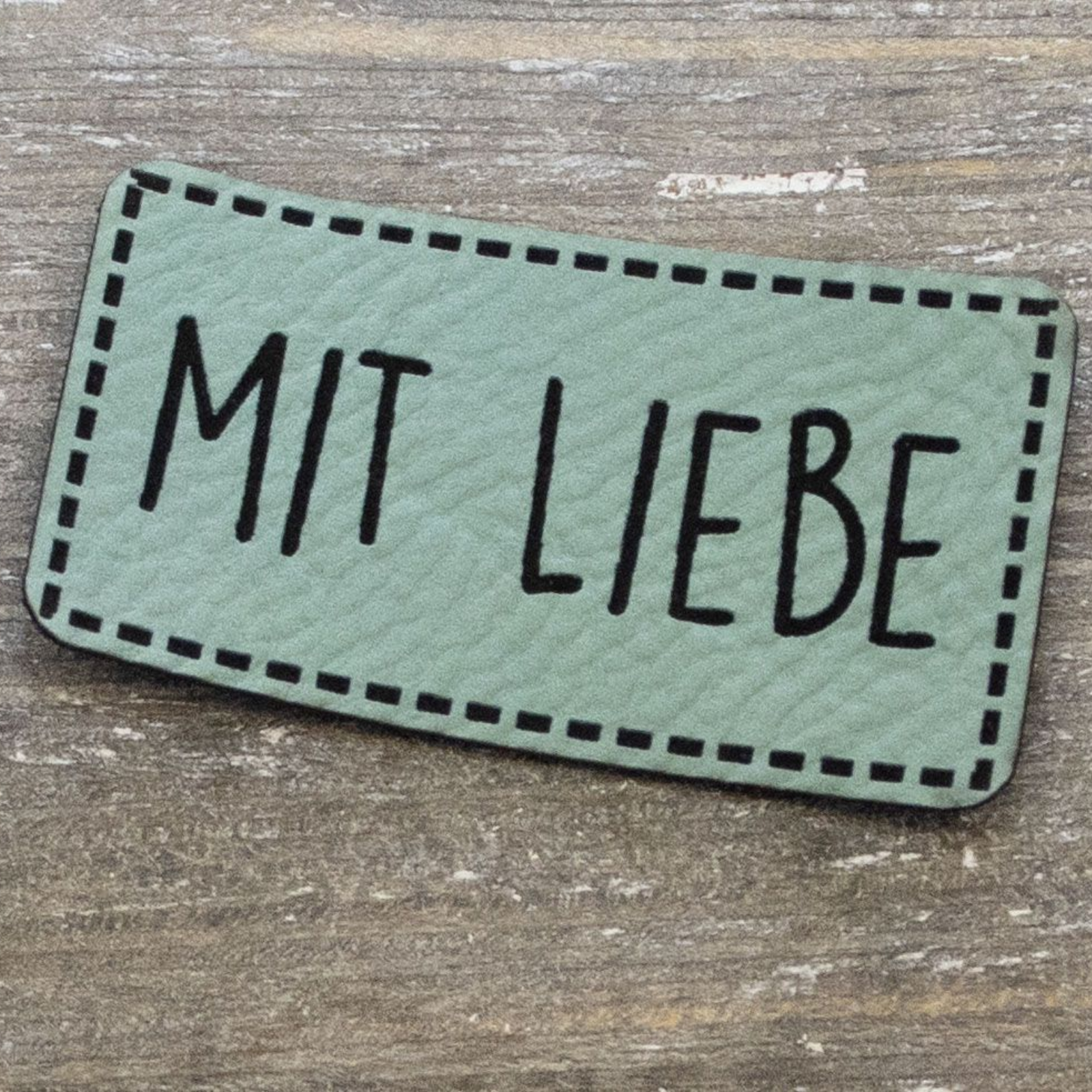 Label Kunstleder KDS - MIT LIEBE