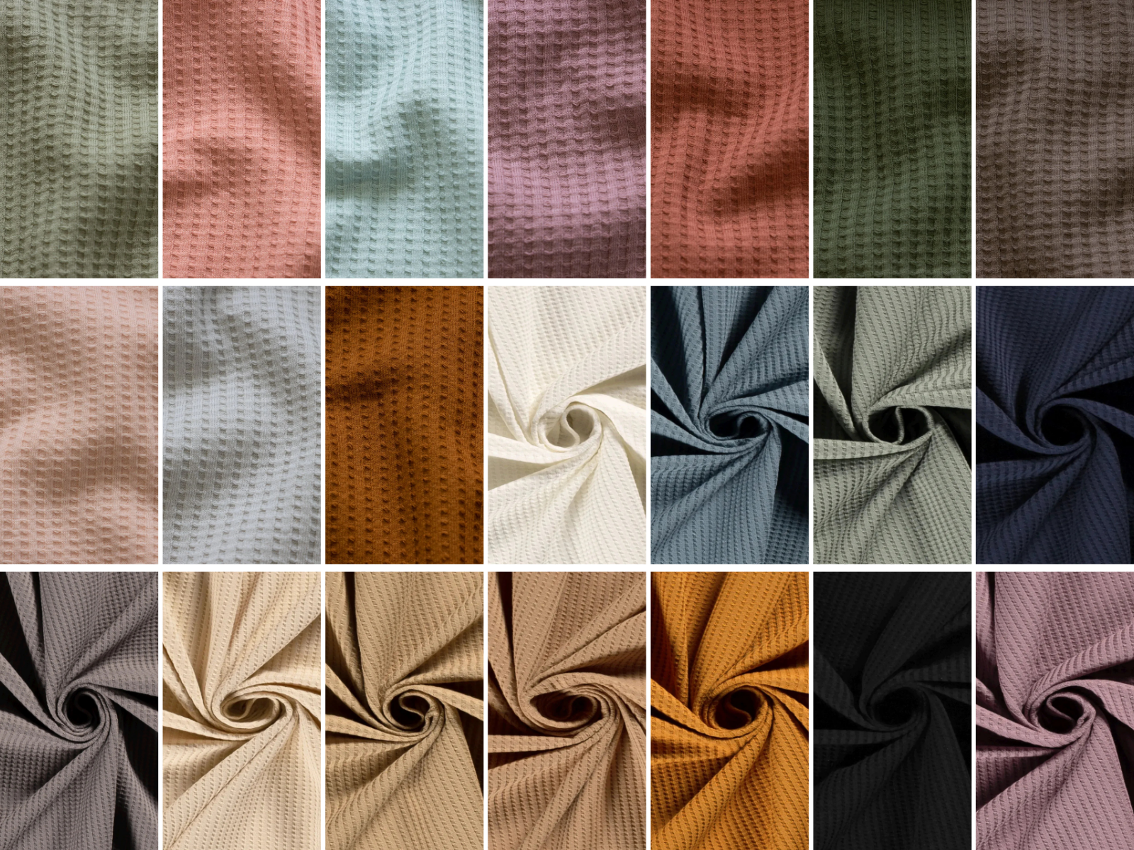 Leichter Waffeljersey Stoff