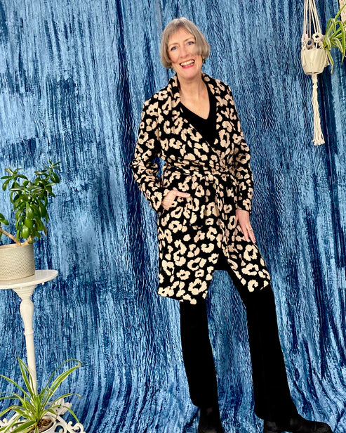 Papierschnittmuster Strickmantel Liane