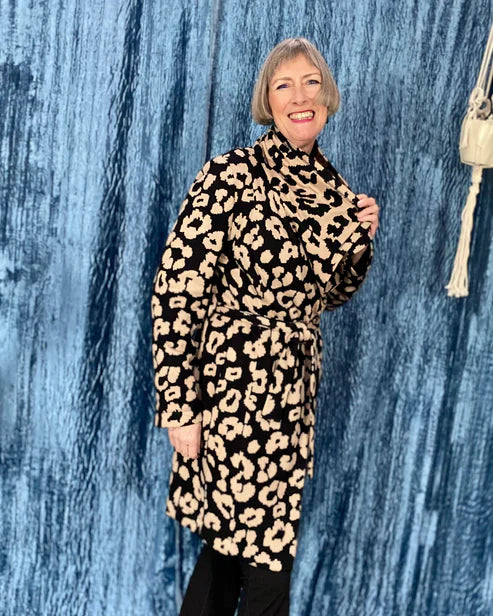 Papierschnittmuster Strickmantel Liane