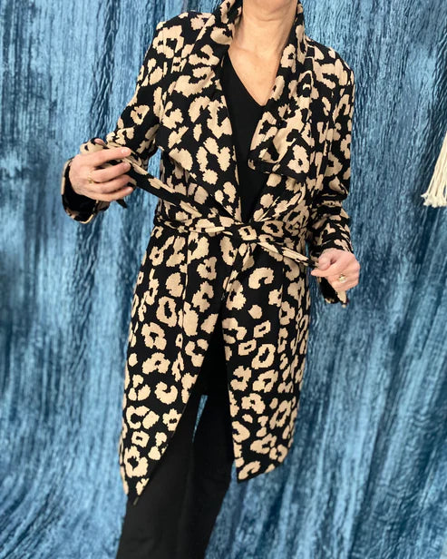 Papierschnittmuster Strickmantel Liane