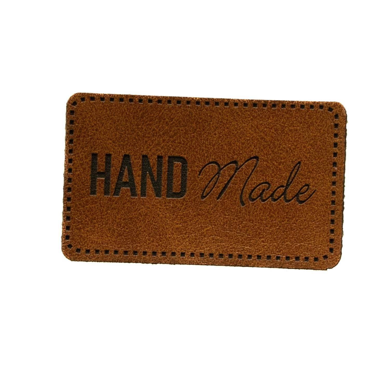 Label Kunstleder KDS - Handmade - braun