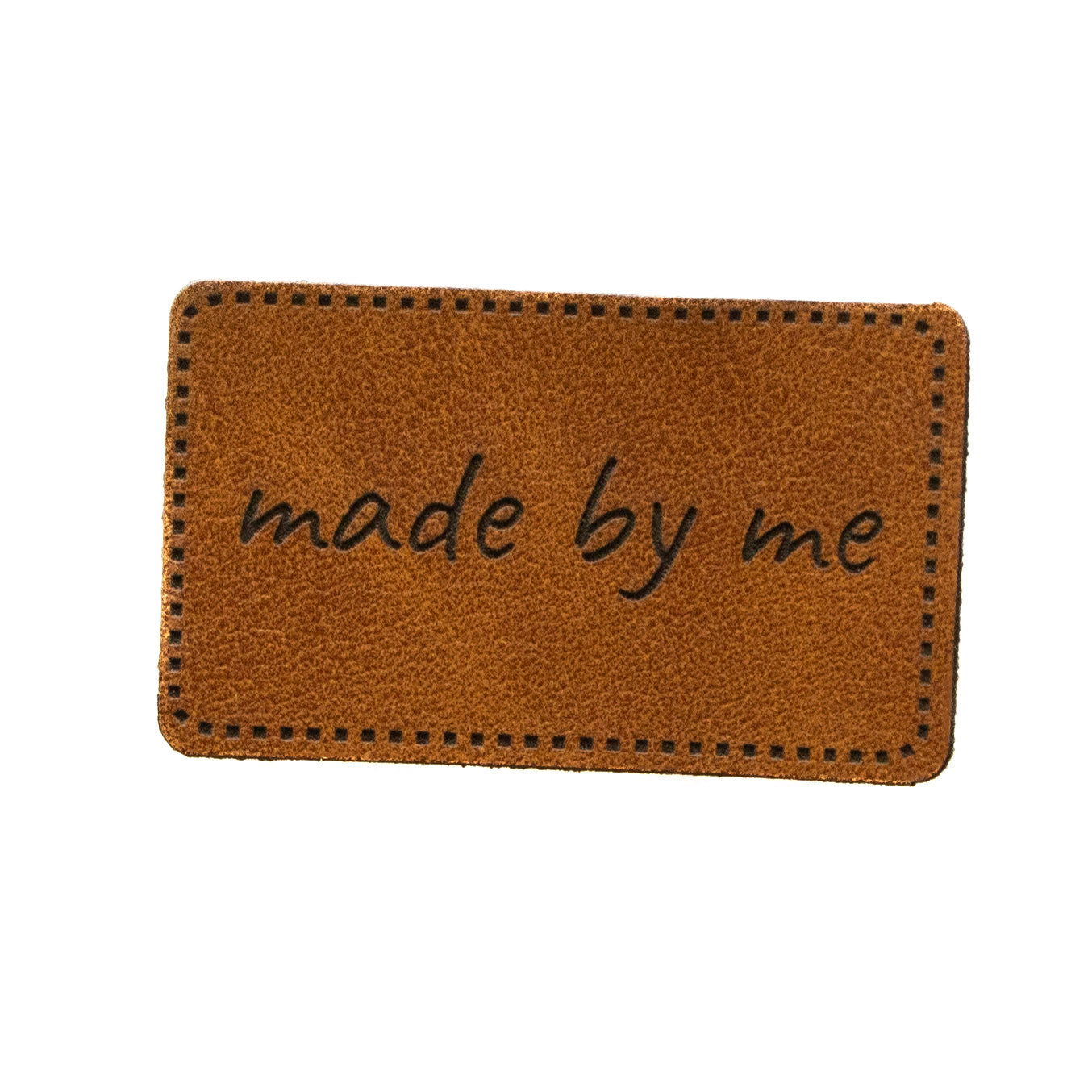 Label Kunstleder KDS - made by me - braun