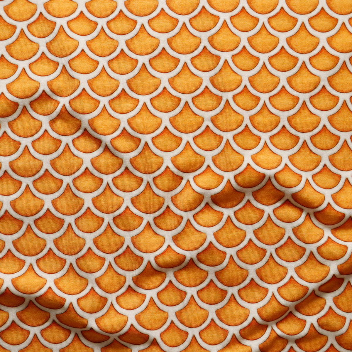 Eigenproduktion Jersey - Lebkuchen Kombistoff - goldgelb