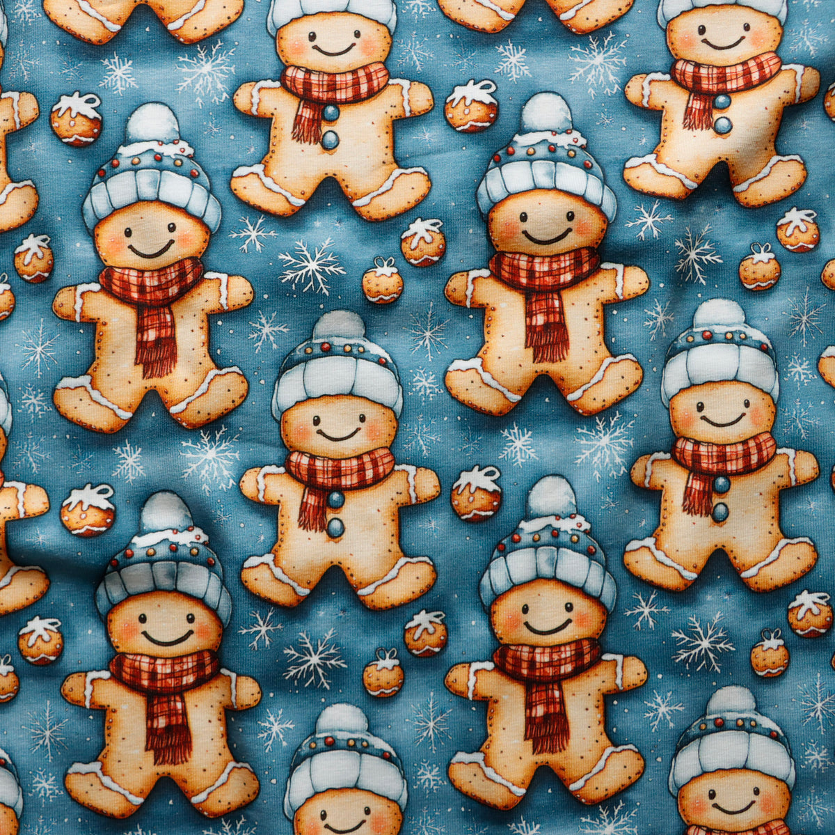 Eigenproduktion Jersey - Lebkuchen - dunkelblau