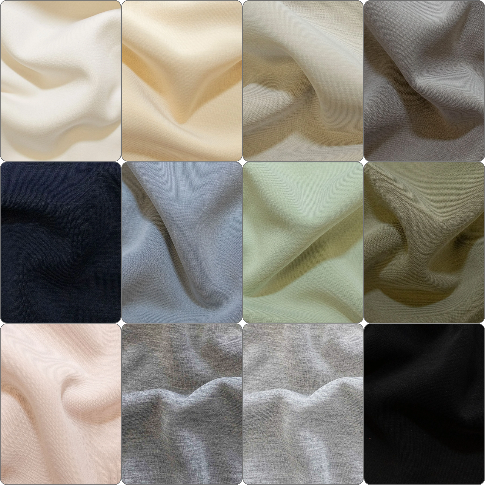 Modal Sweat Stoff Heavy Brushed Scupro - soft weich