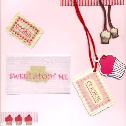 Cookies Applikation zum Aufnähen - beige