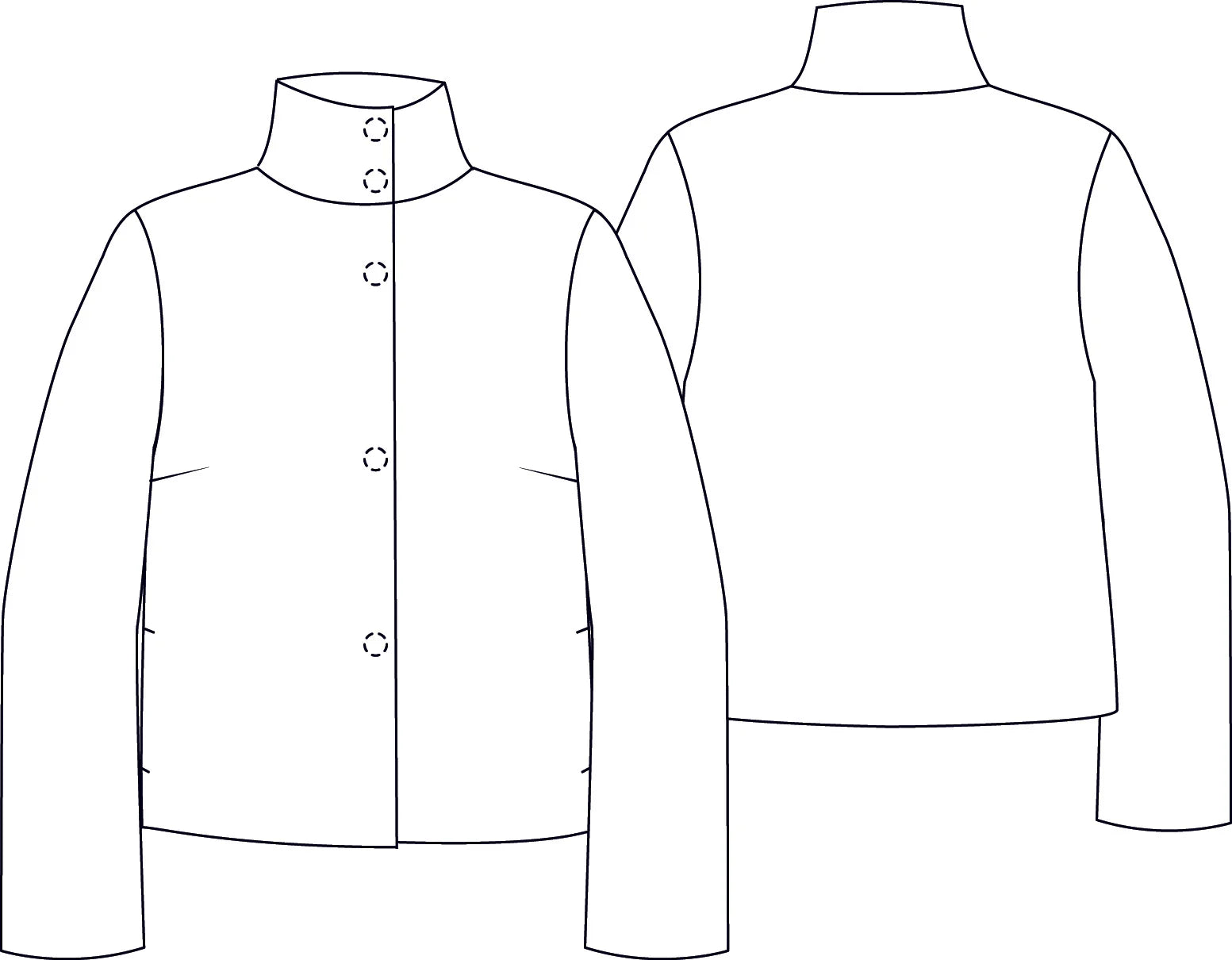 Papierschnittmuster Premium Jacke Nadja