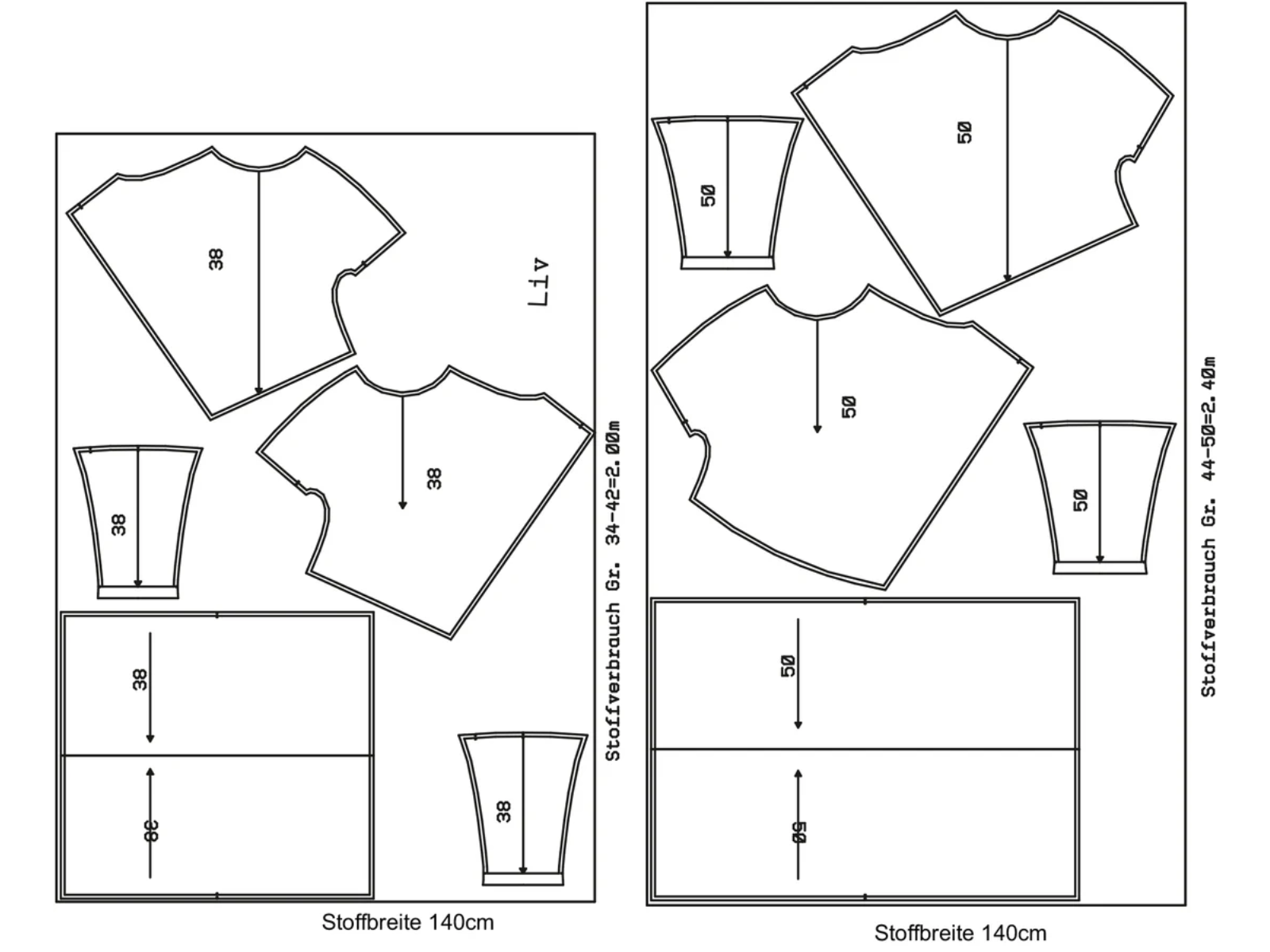 Papierschnittmuster Premium Jerseykleid Liv