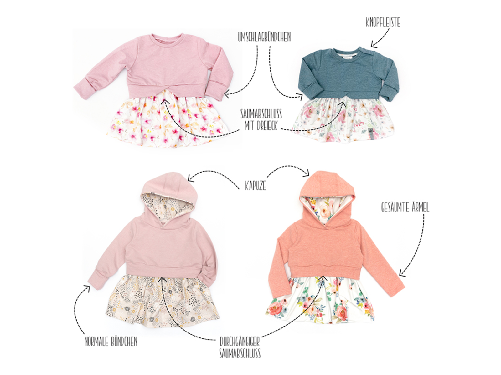 Papierschnittmuster - Girly Sweater