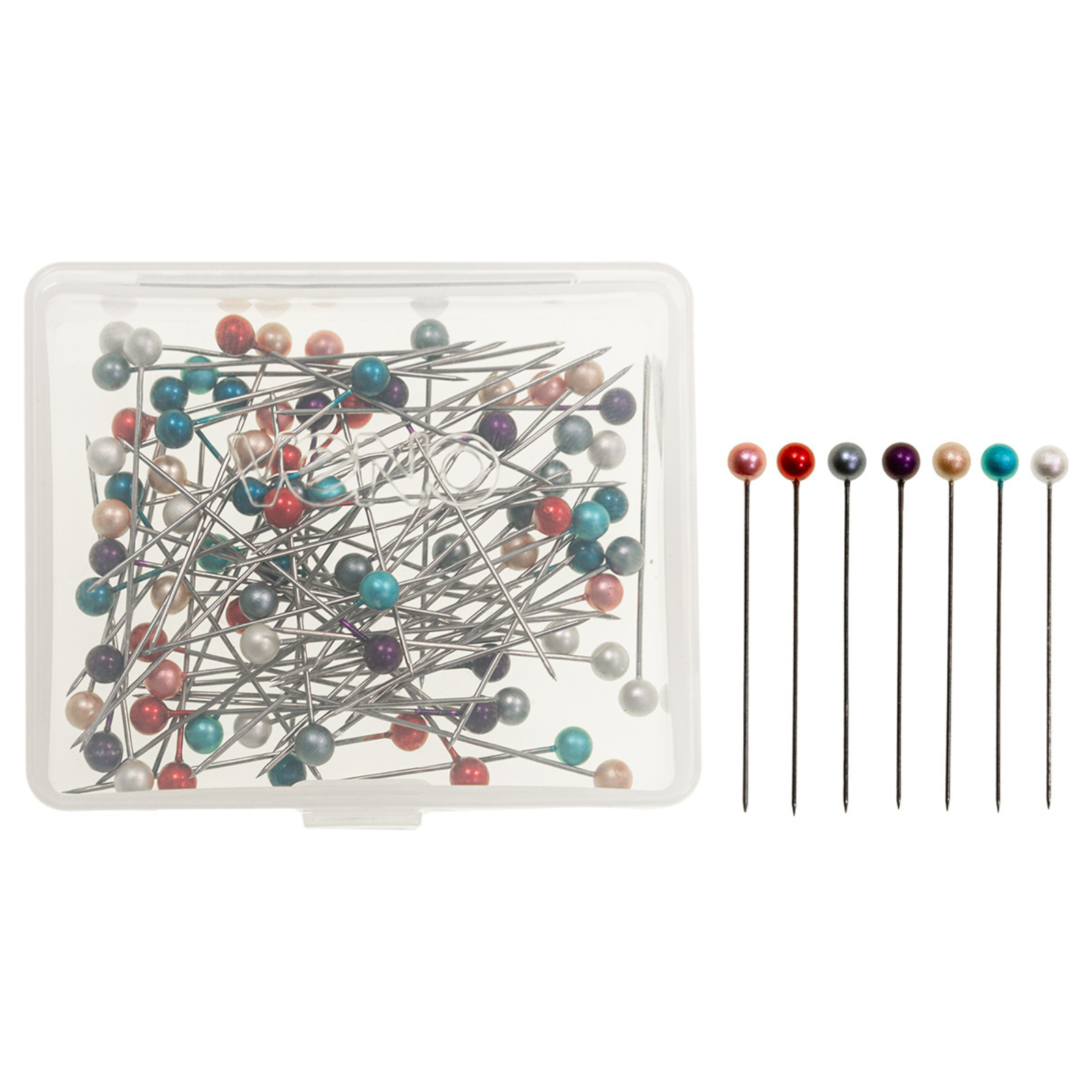 Perlkopfstecknadeln 0,60 x 38 mm bunt 10 g