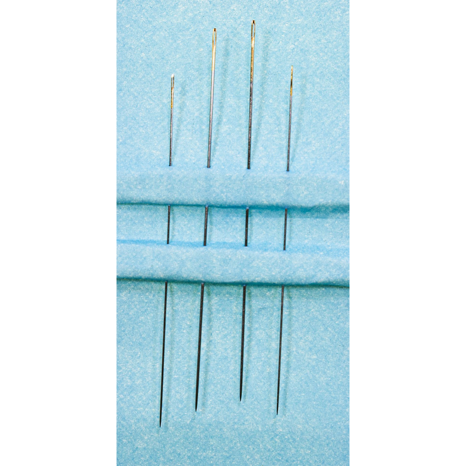 Perlnadeln No. 10-12 - Goldöhr - 4 Stück