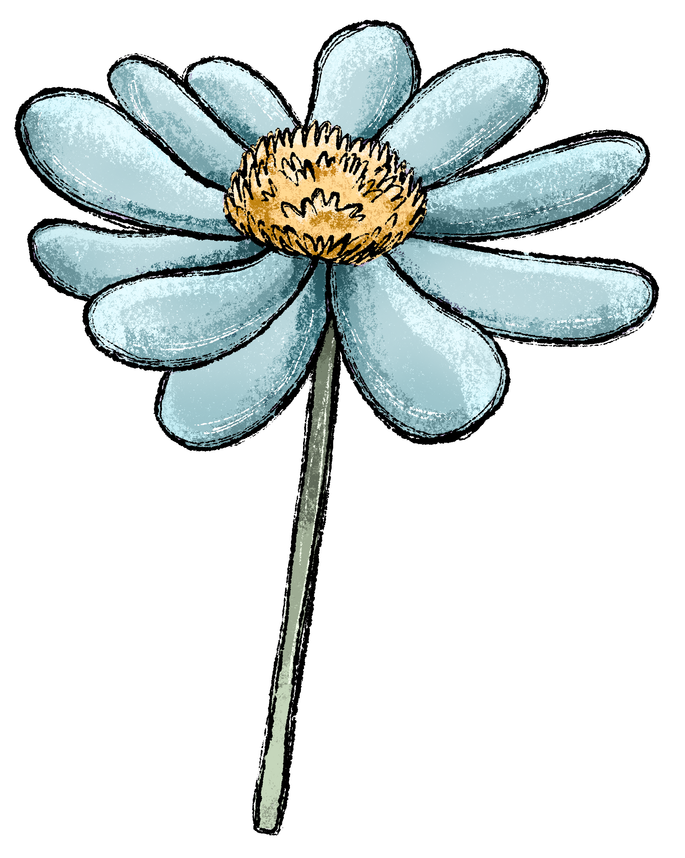 Bügelbild Applikation - Katzengold Design - Blumenwiese