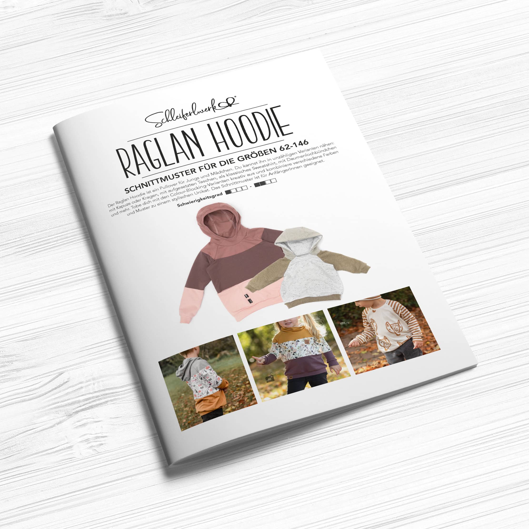 Papierschnittmuster - Raglan Hoodie