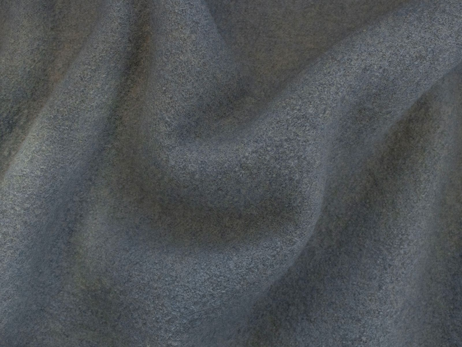 Wollwalk Stoff Naomi gekochte Wolle - uni