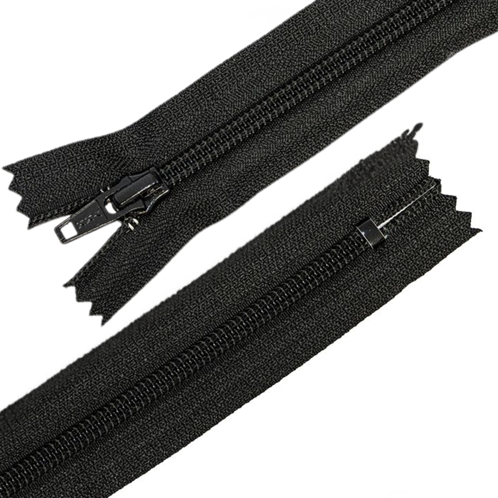 Reißverschluss YKK nicht teilbar - schwarz