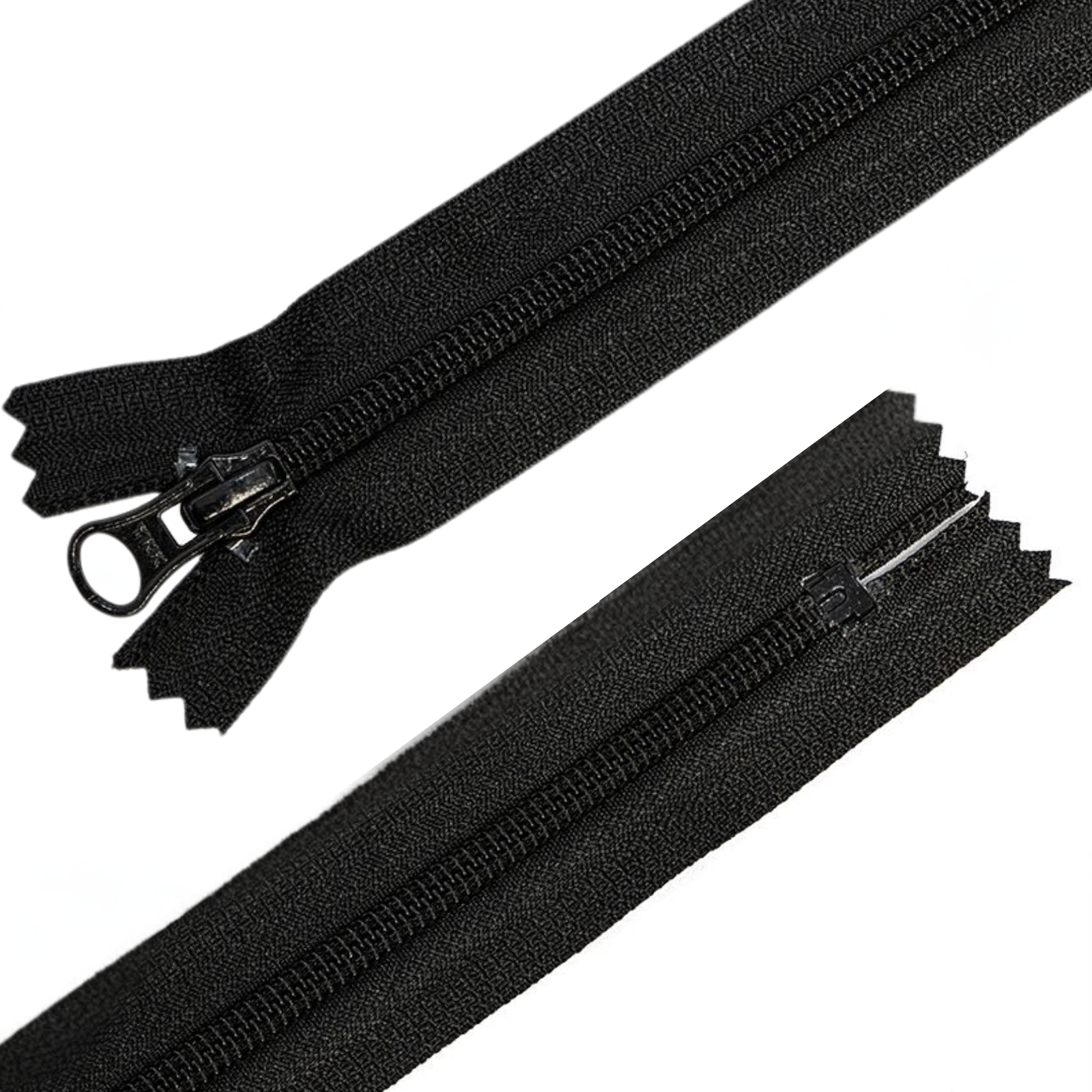 Reißverschluss YKK nicht teilbar - schwarz