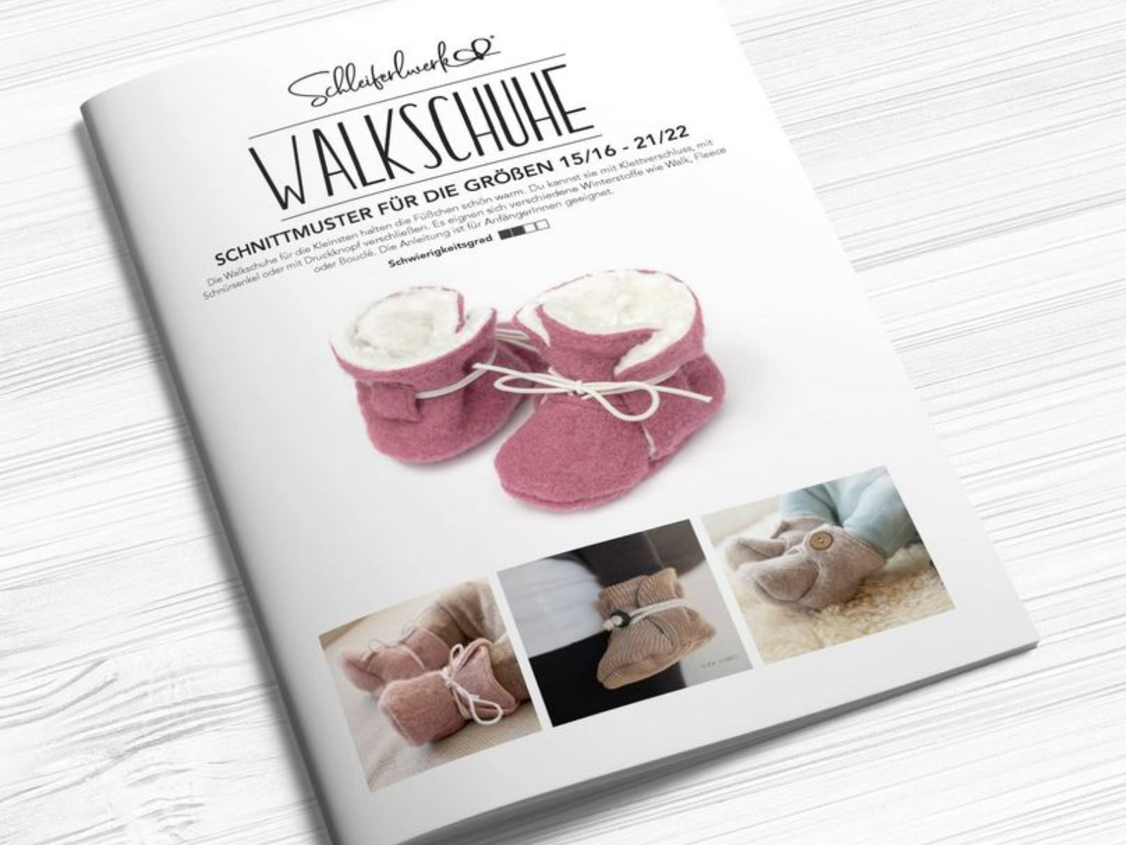 Papierschnittmuster - Walkschuhe