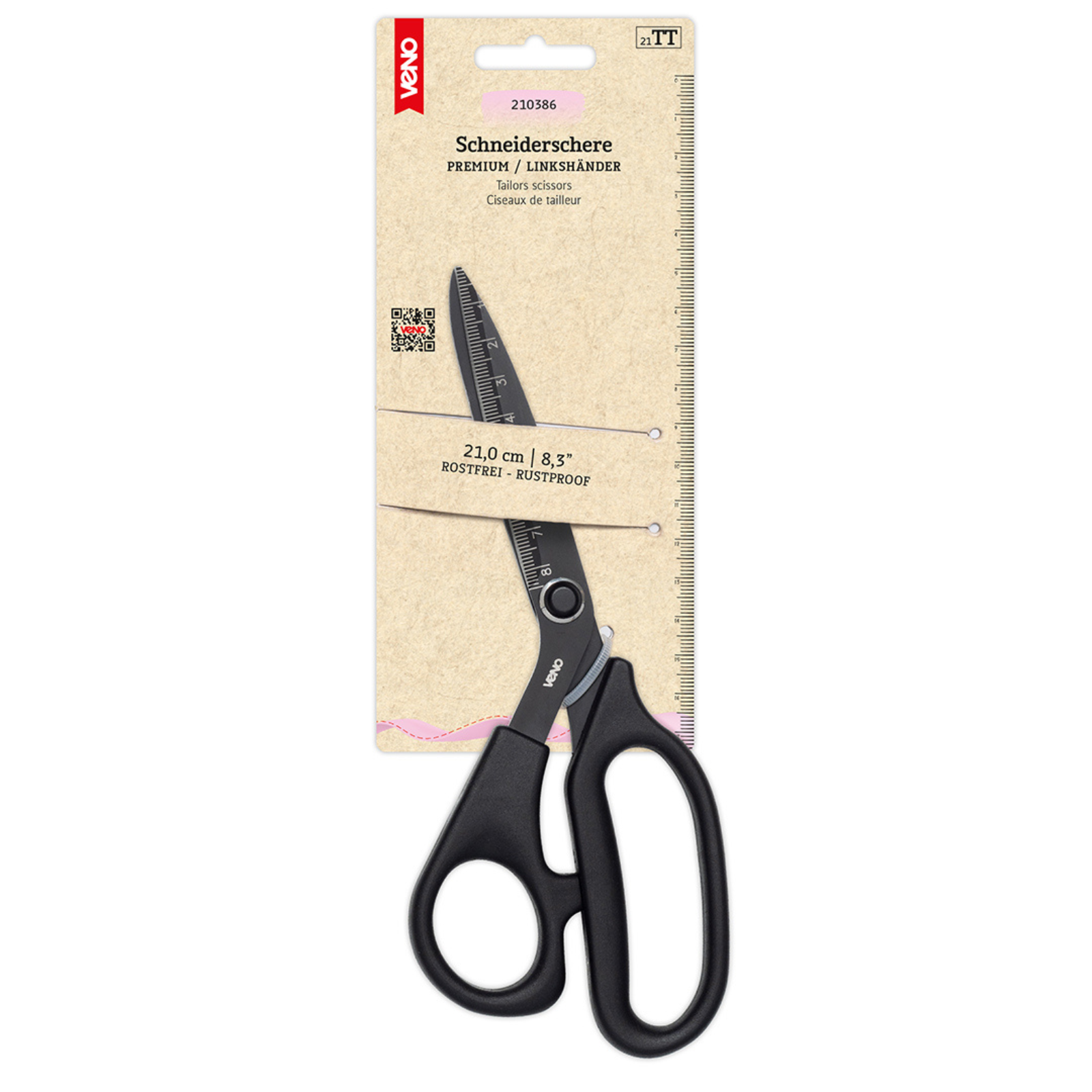 Schneiderschere PREMIUM / LINKSHÄNDER 21,0 cm