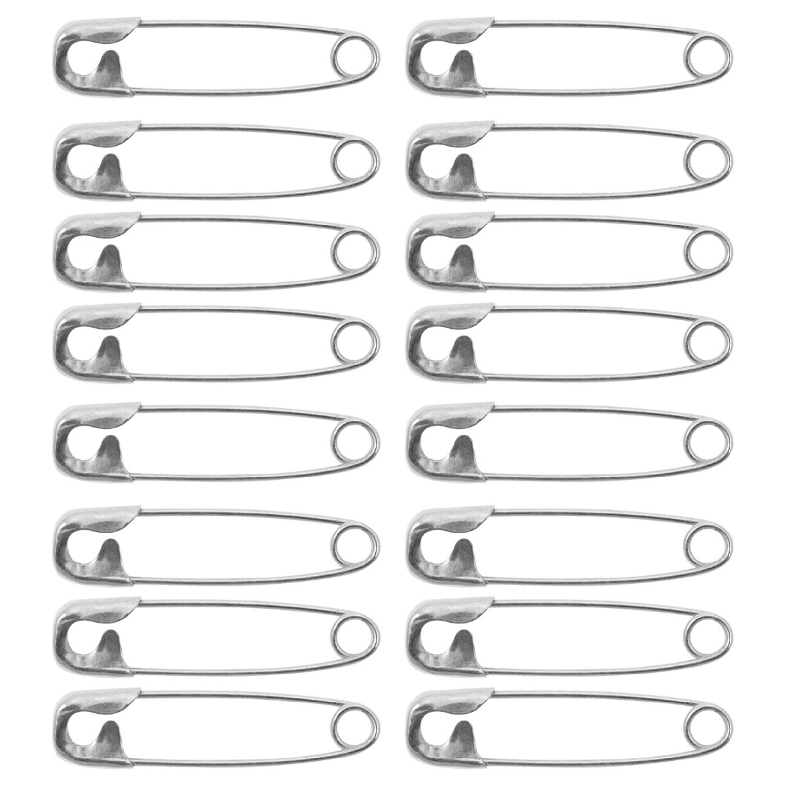 Sicherheitsnadeln 27mm silberfarbig 16 Stück