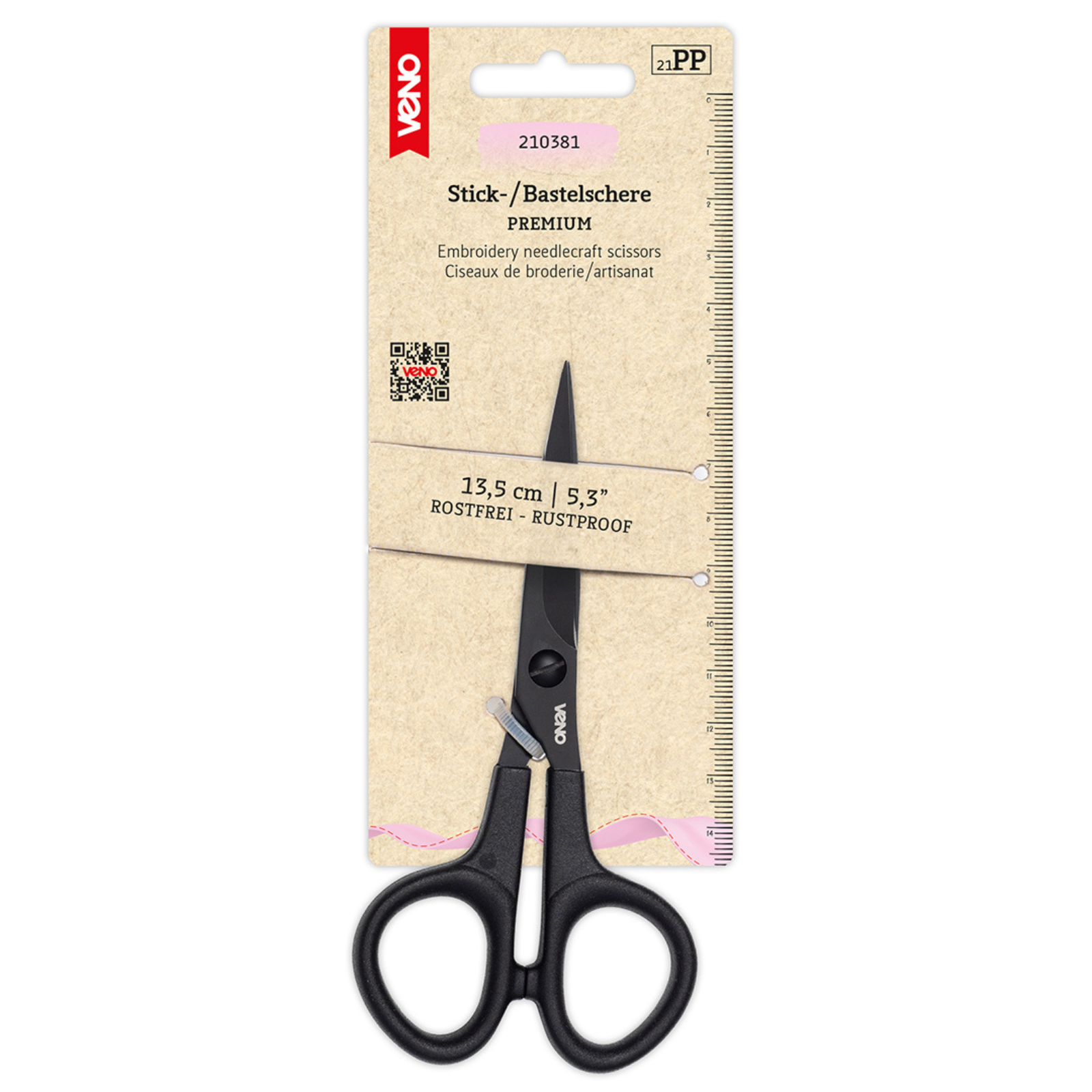 Stick-/Bastelschere PREMIUM 13,5 cm