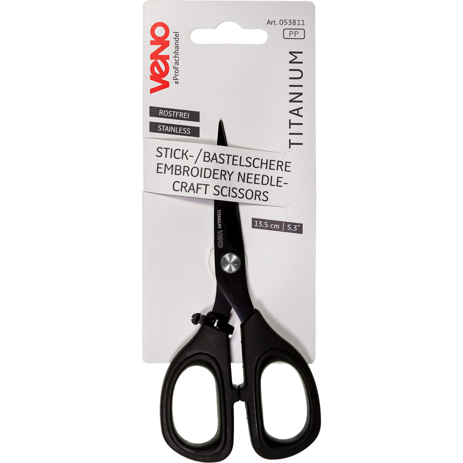 Stick-/Bastelschere TITANIUM 13,5 cm