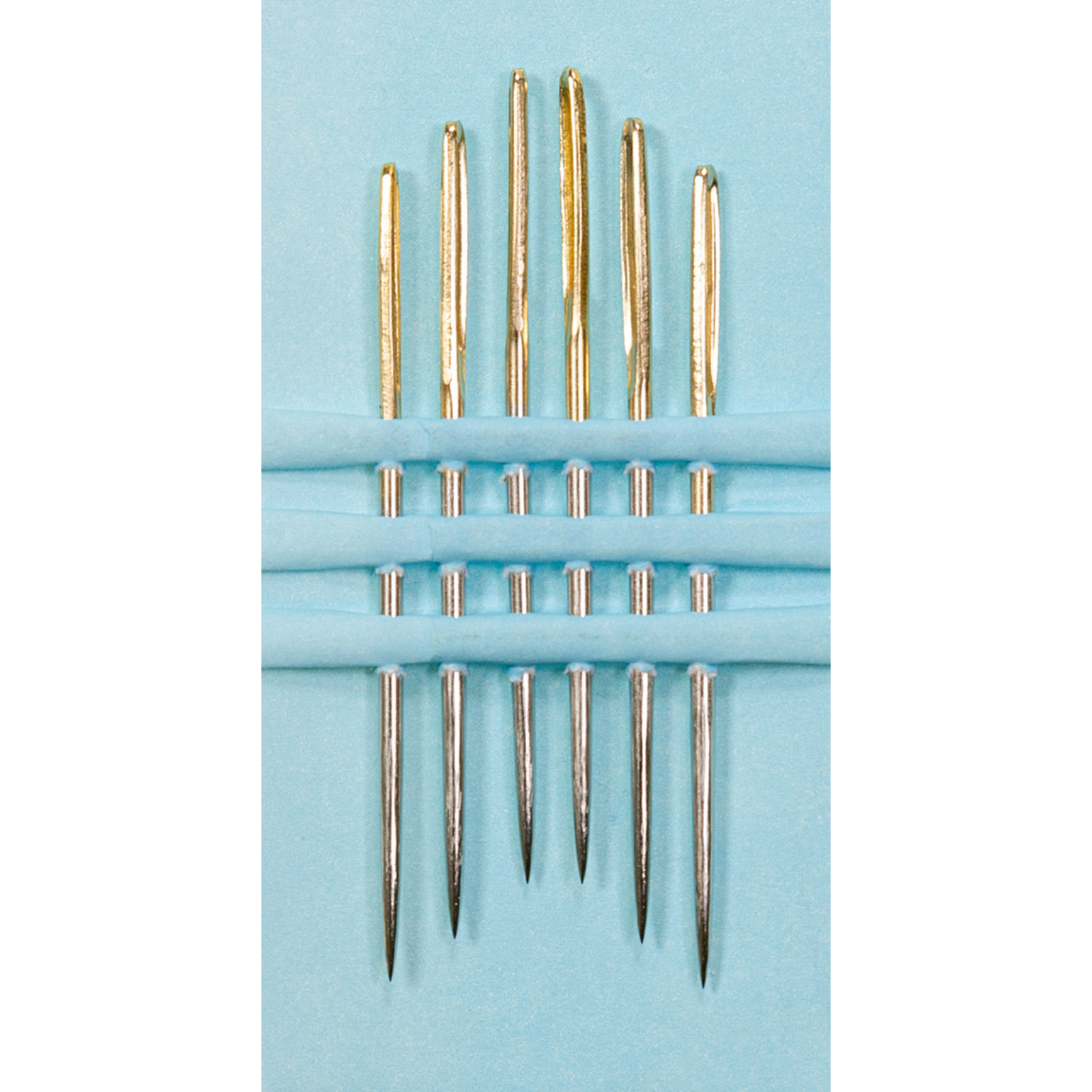 Sticknadeln mit Spitze No. 16 - Goldöhr - 6 Stück