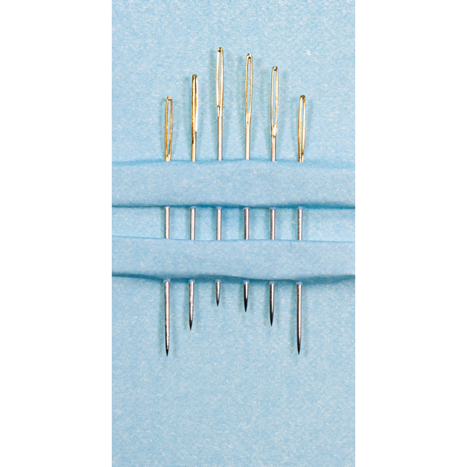 Sticknadeln mit Spitze No. 24 - Goldöhr - 6 Stück