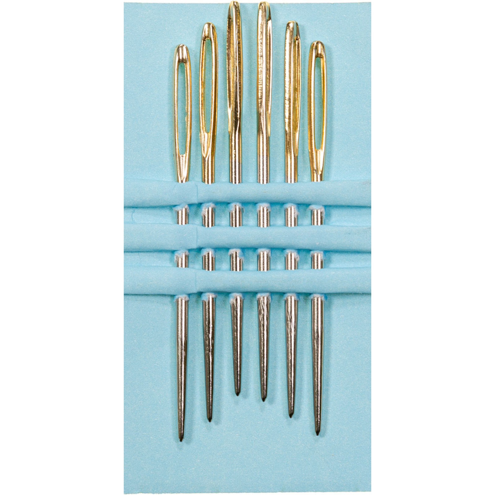 Sticknadeln ohne Spitze No. 14 - Goldöhr - 6 Stück