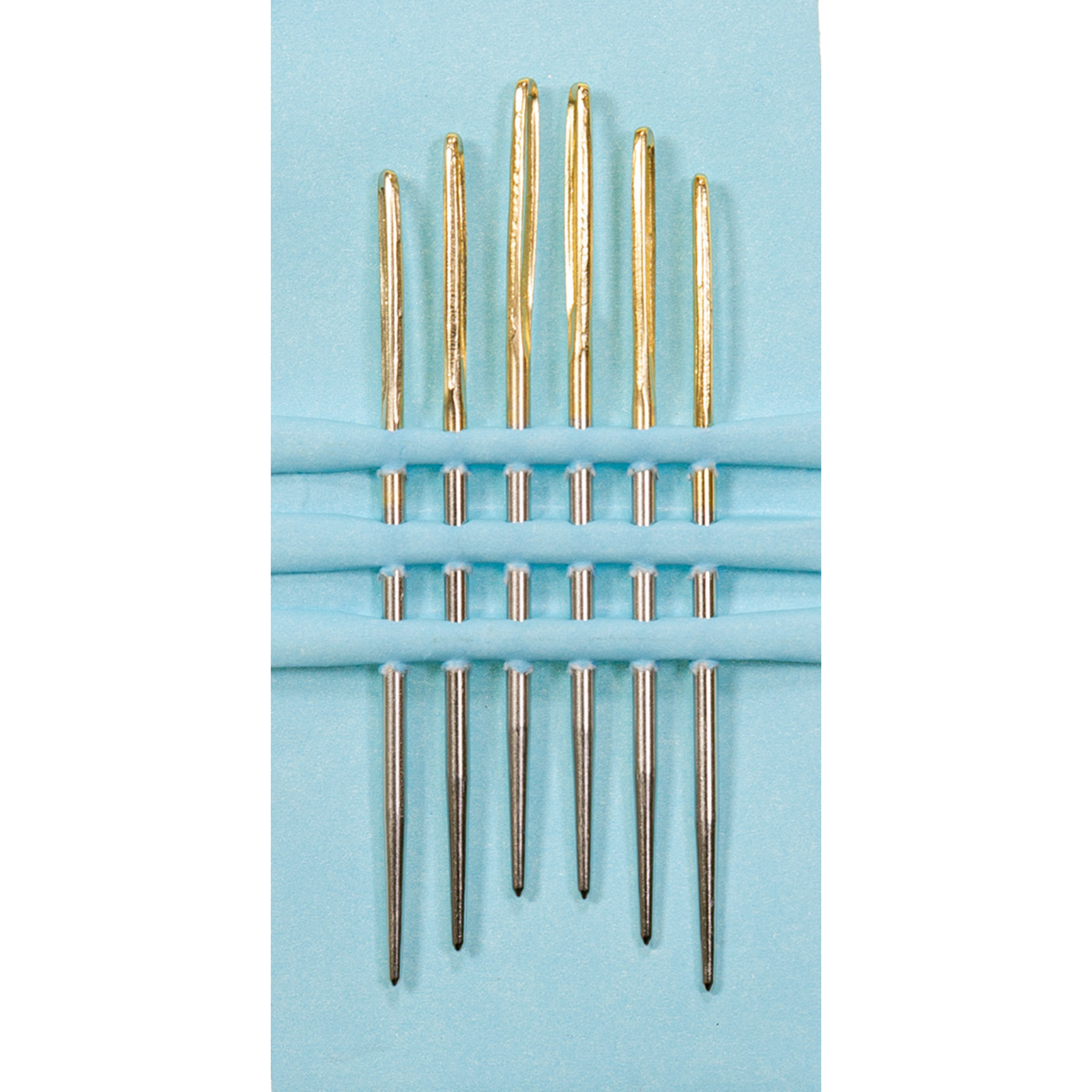 Sticknadeln ohne Spitze No. 16 - Goldöhr - 6 Stück